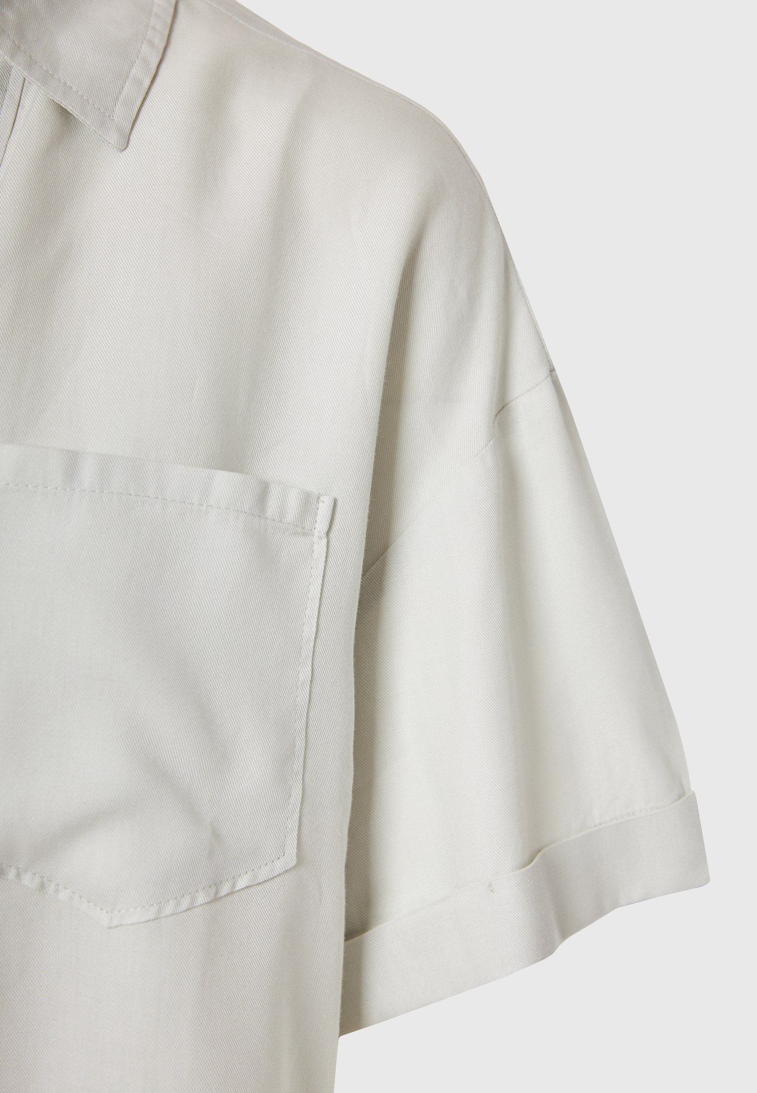 Loose fit lyocell garment dyed πουκάμισο