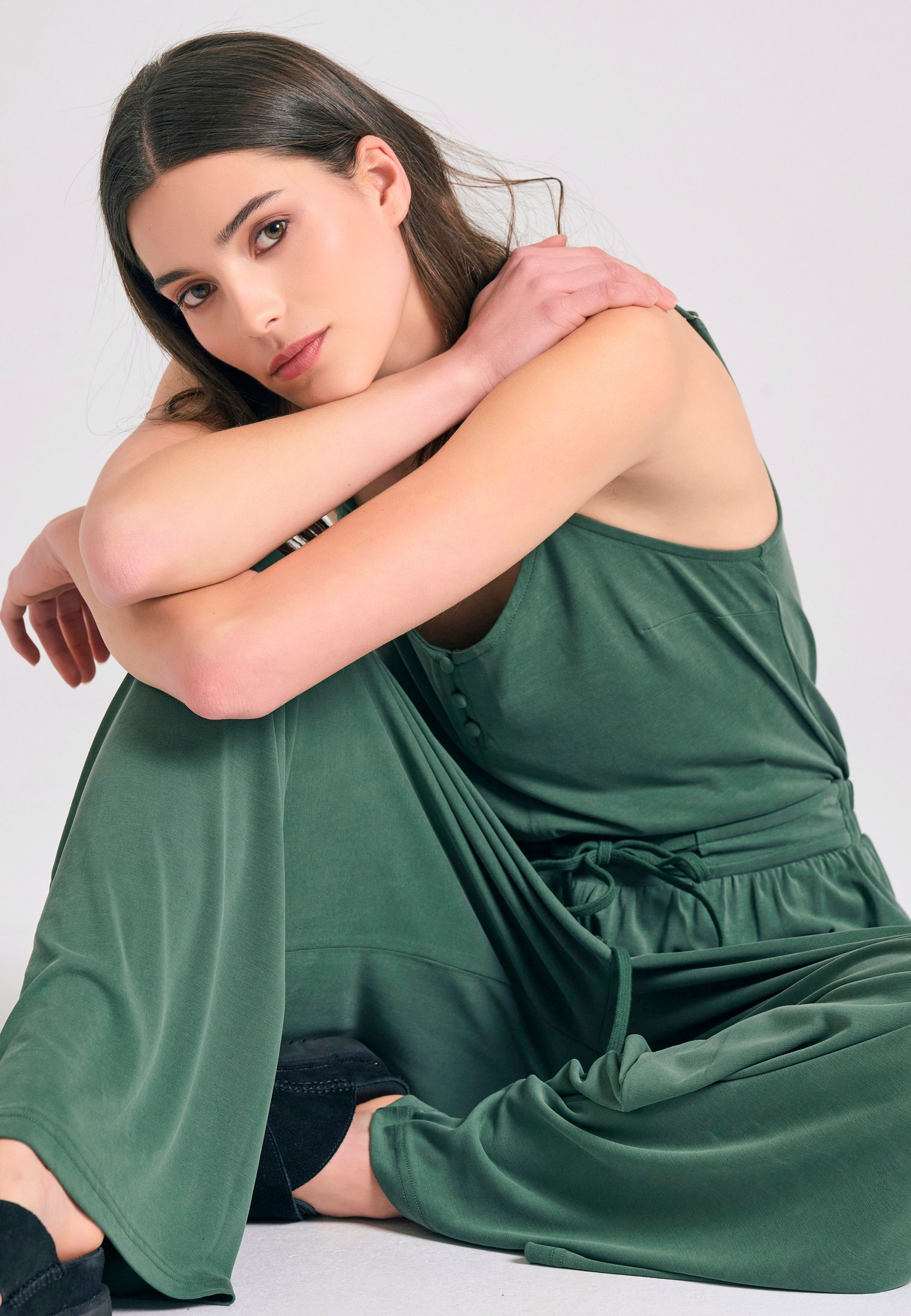 Women's Trousers Funky Buddha Green