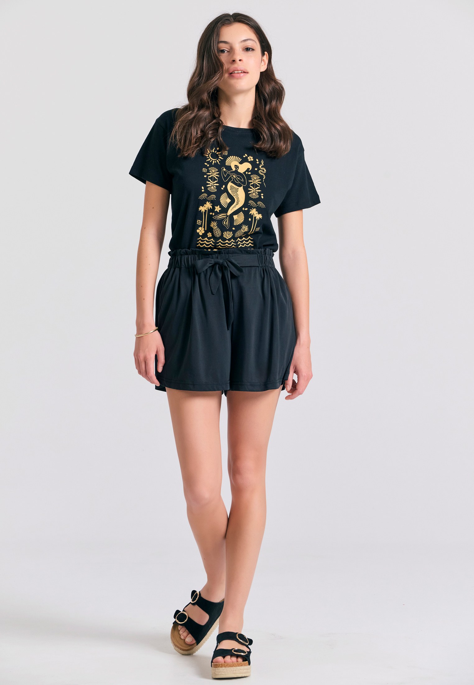 Women's Shorts Funky Buddha Black