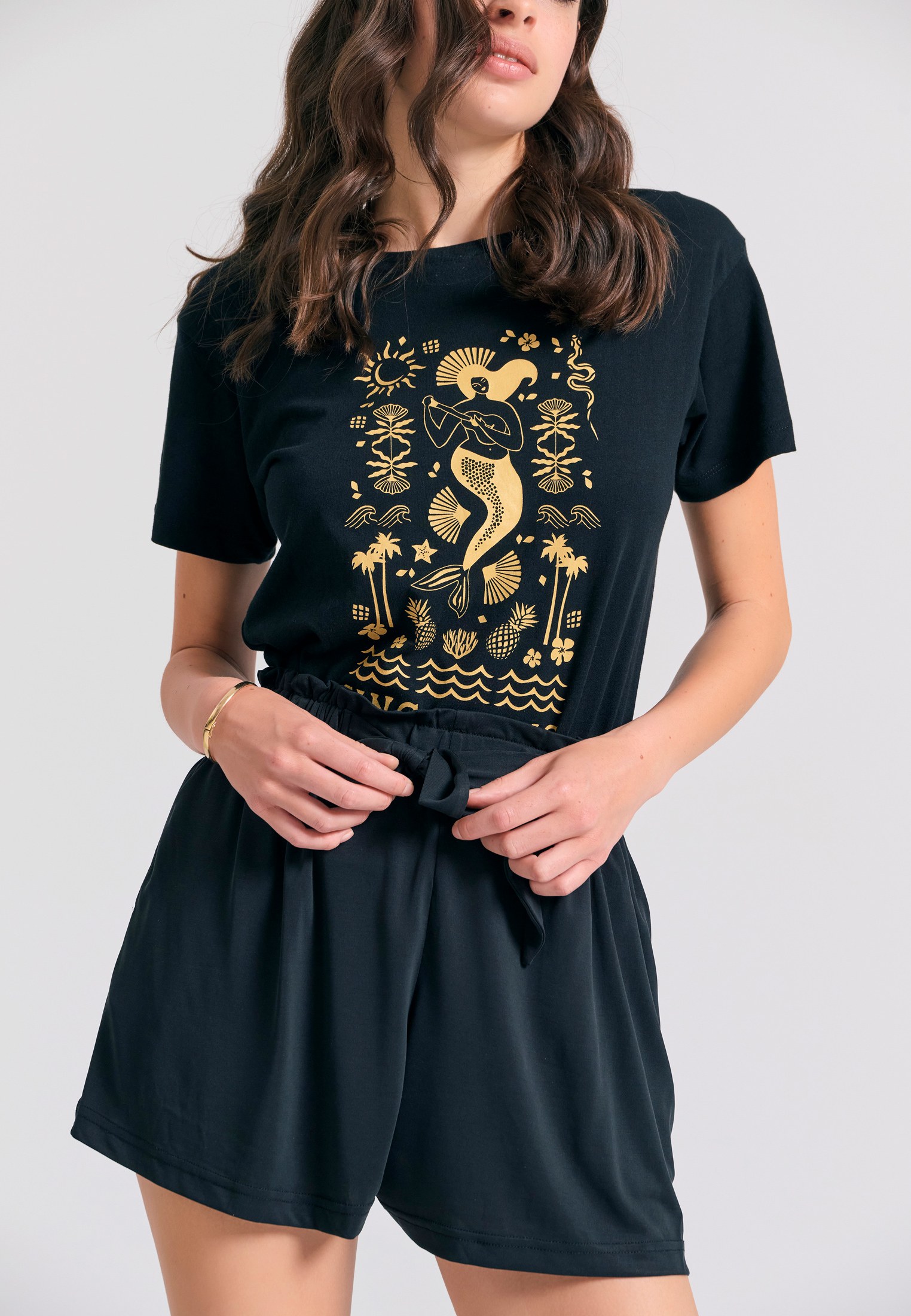 Women's Shorts Funky Buddha Black