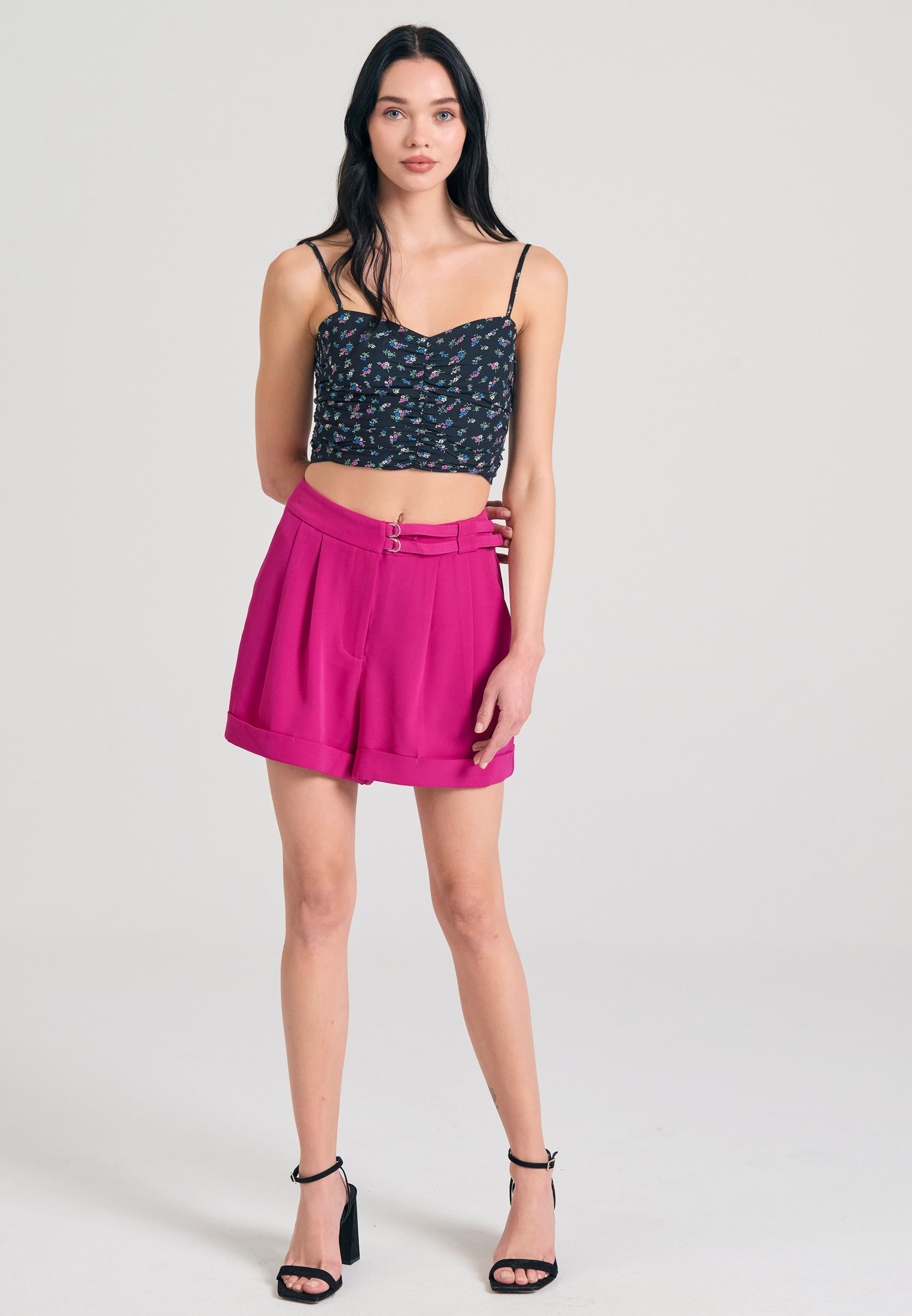 Women's Shorts Funky Buddha Red