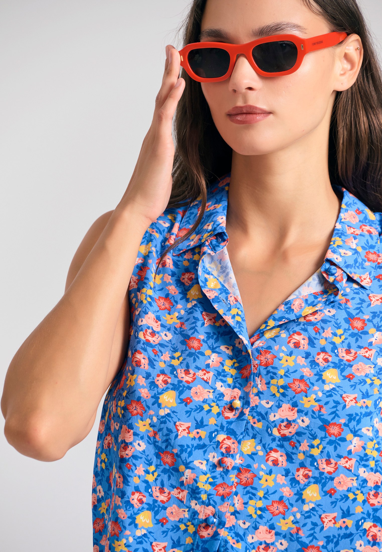 Women's Shirts Funky Buddha Blue