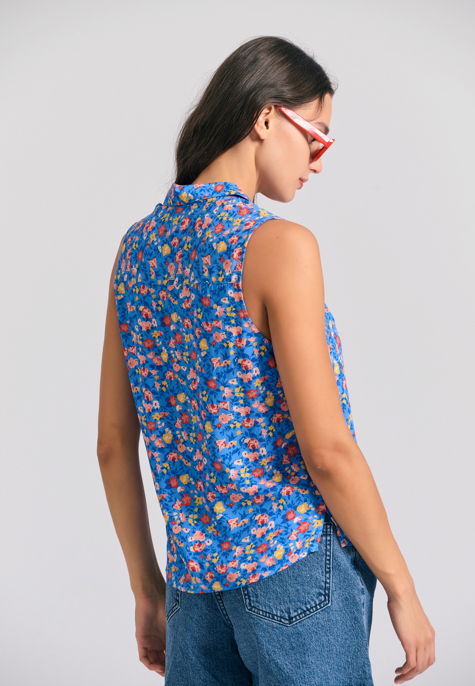 Women's Shirts Funky Buddha Blue