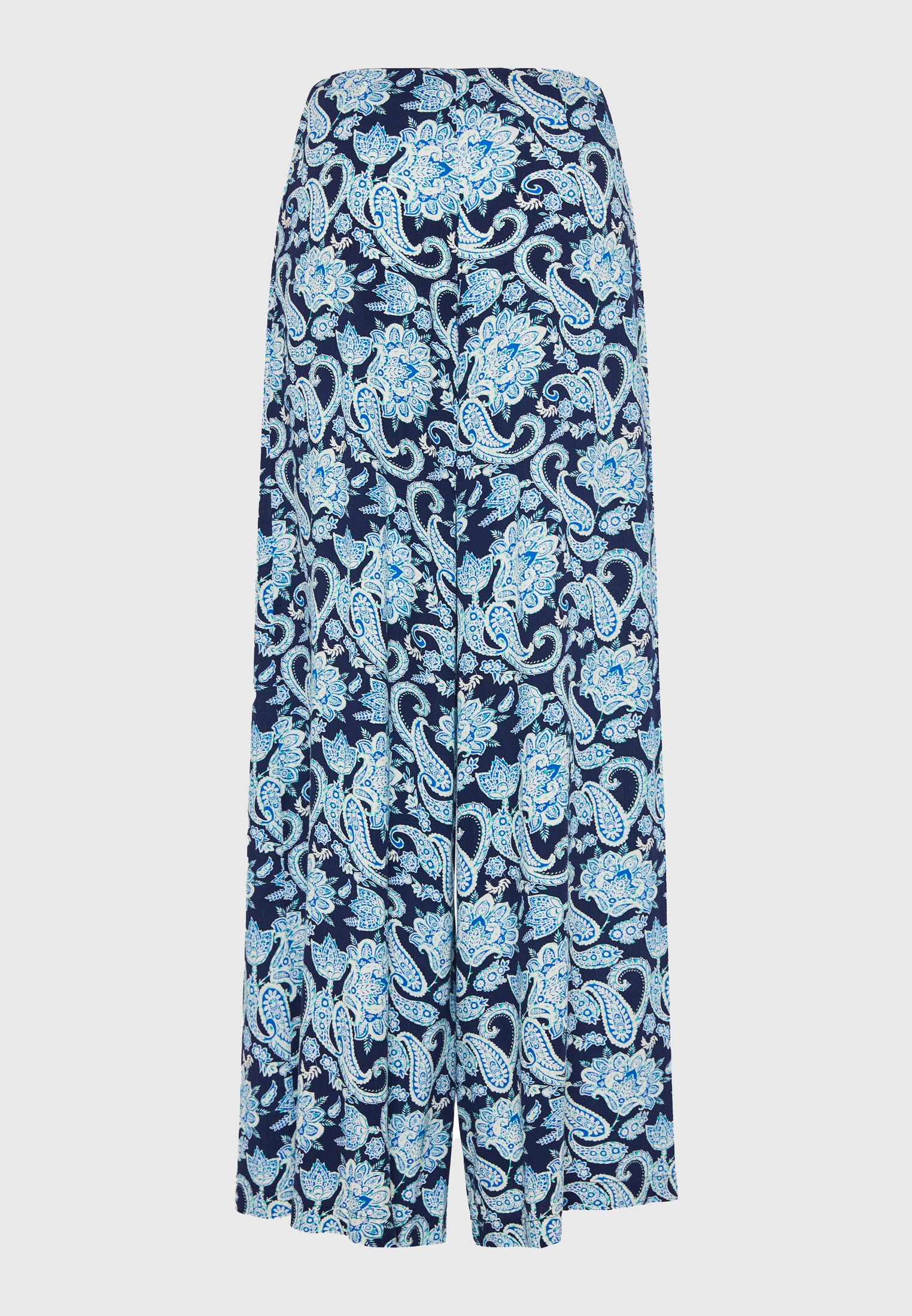 Wide leg εμπριμέ παντελόνα από βισκόζη