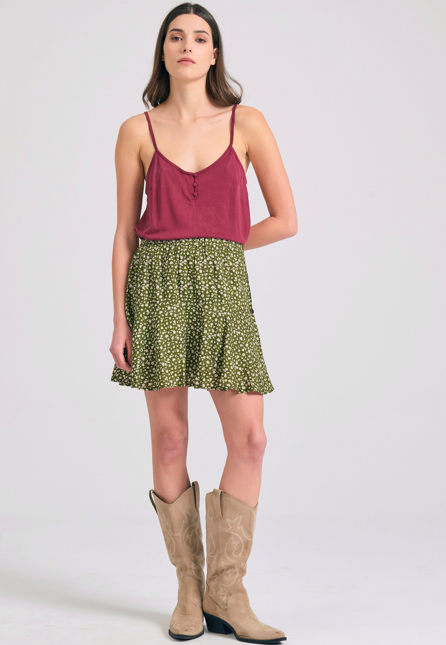 Women's Tops Funky Buddha Red