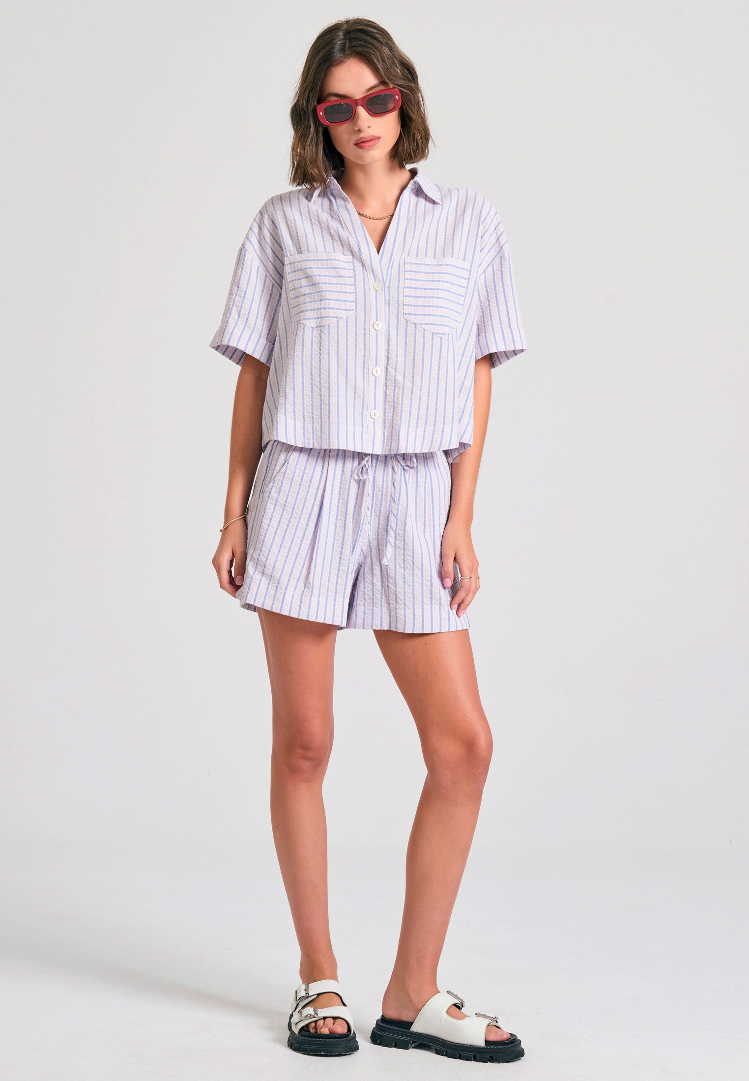 Women's Shorts Funky Buddha Purple