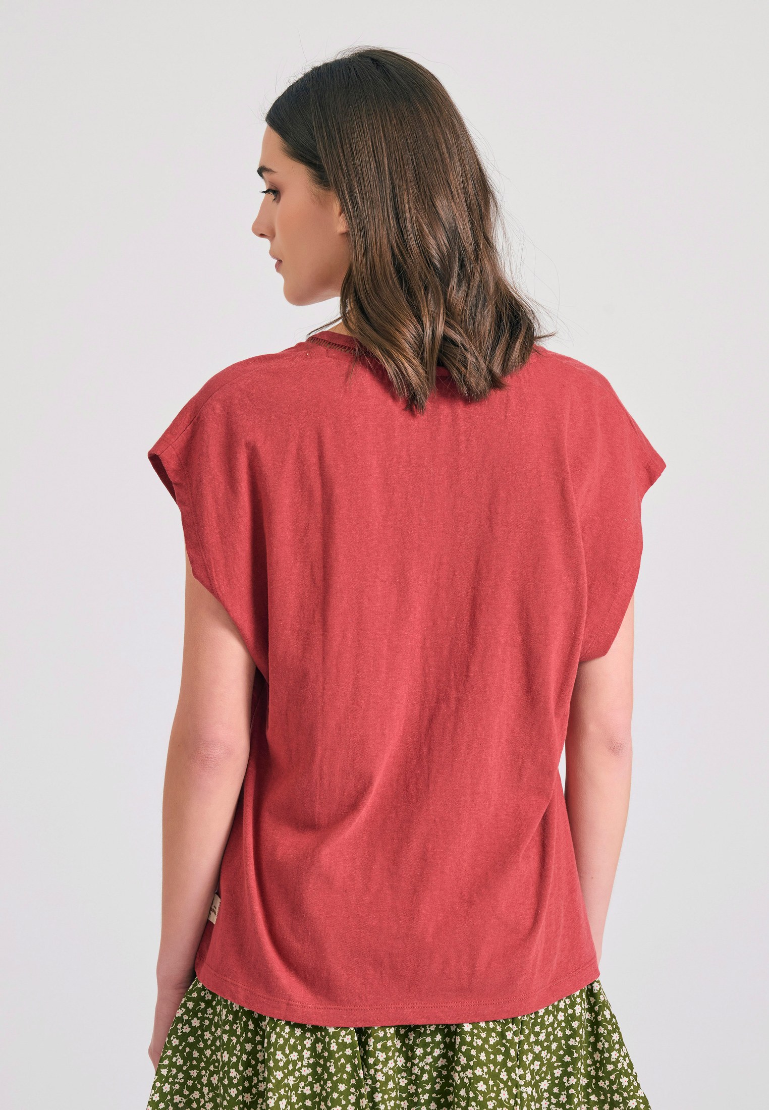 Women's T-Shirts Funky Buddha Red