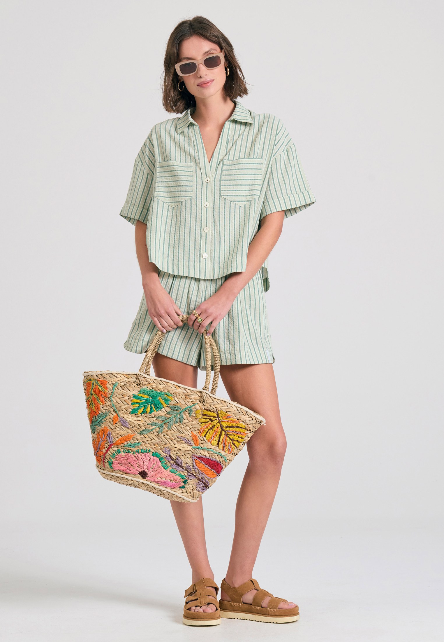 Women's Shirts Funky Buddha Green