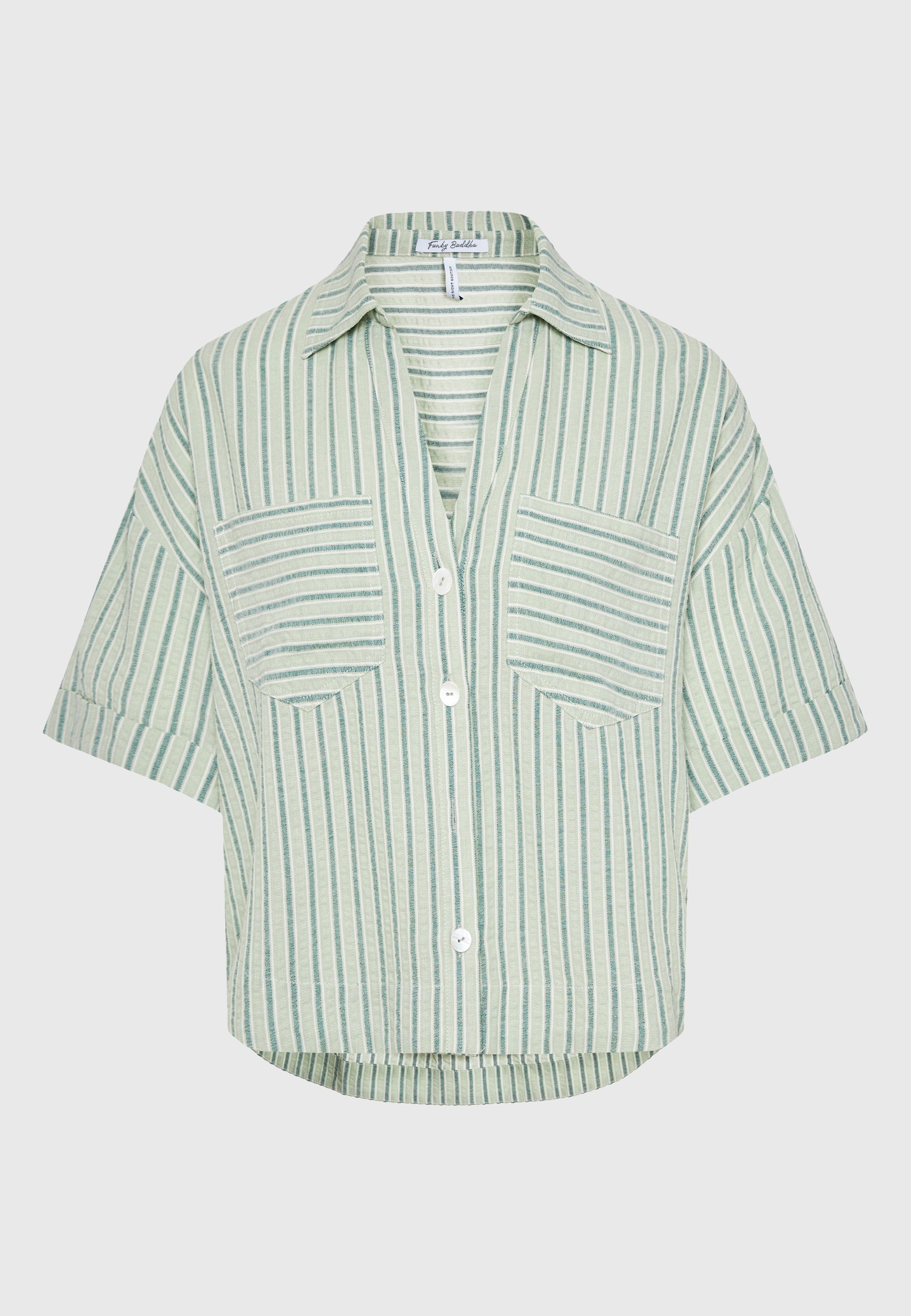 Women's Shirts Funky Buddha Green