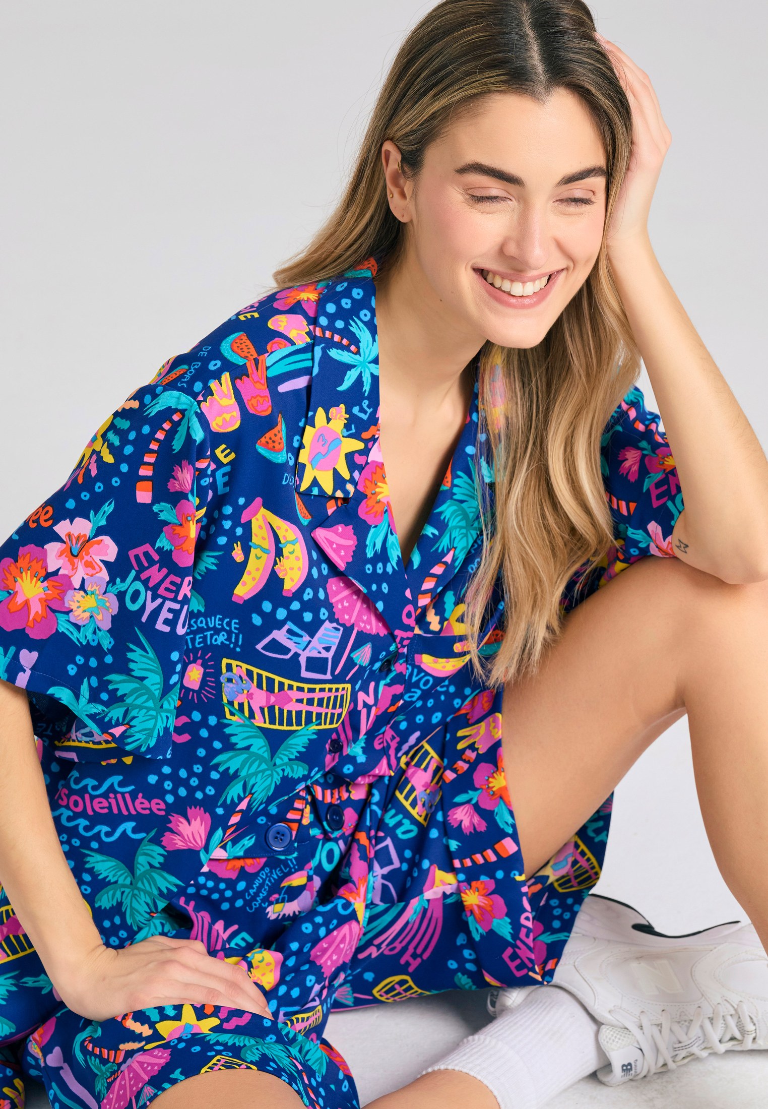 Women's Shorts Funky Buddha Blue