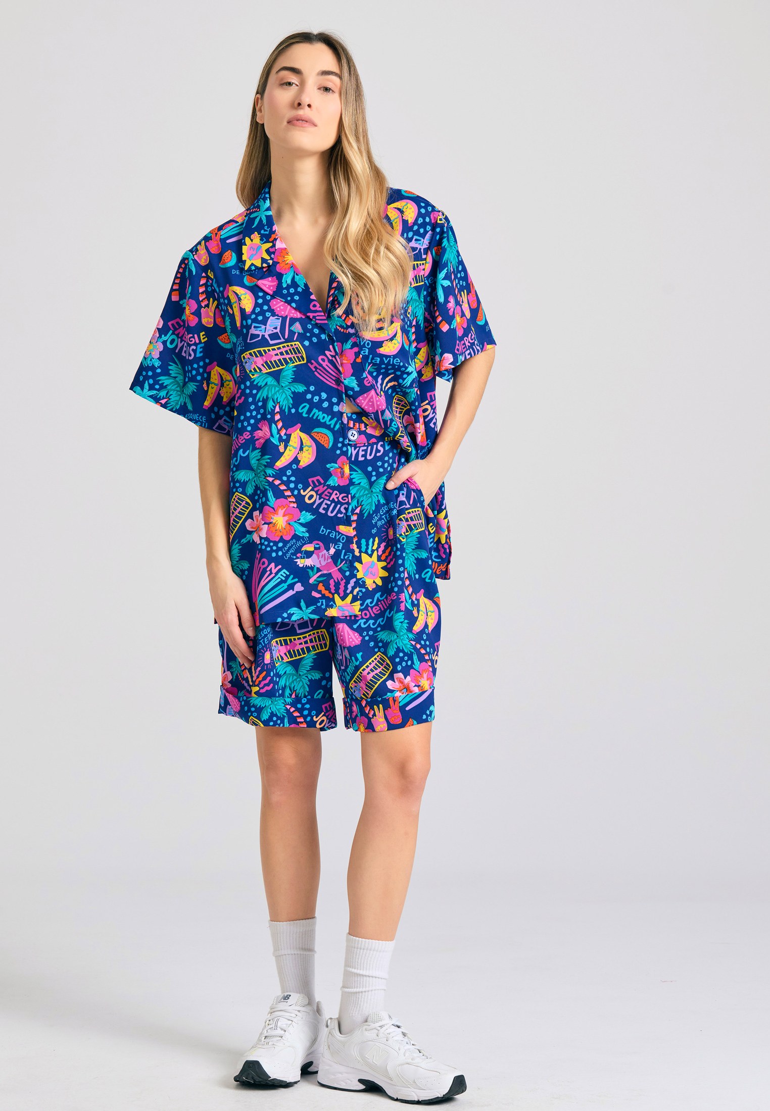 Women's Shorts Funky Buddha Blue