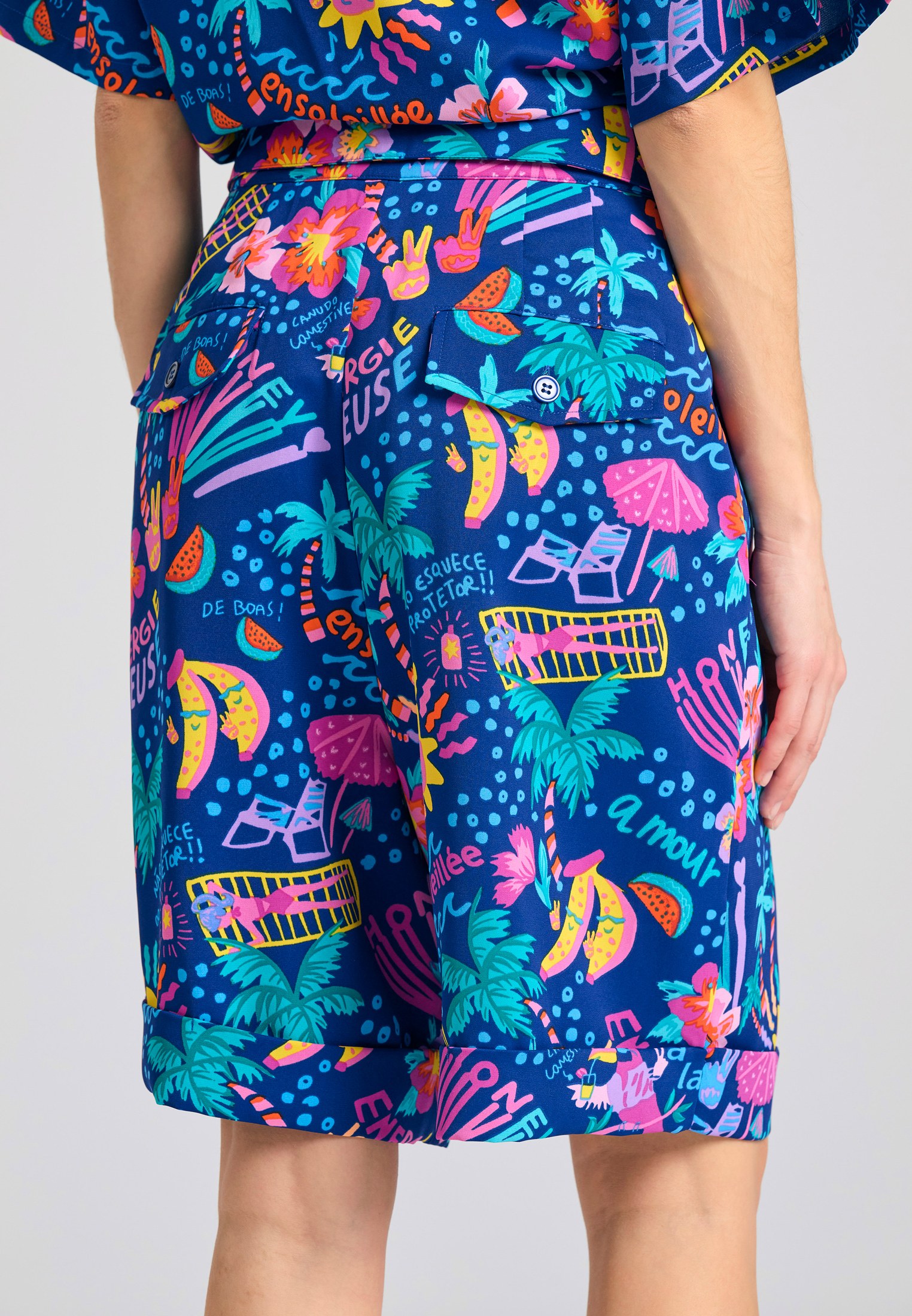 Women's Shorts Funky Buddha Blue