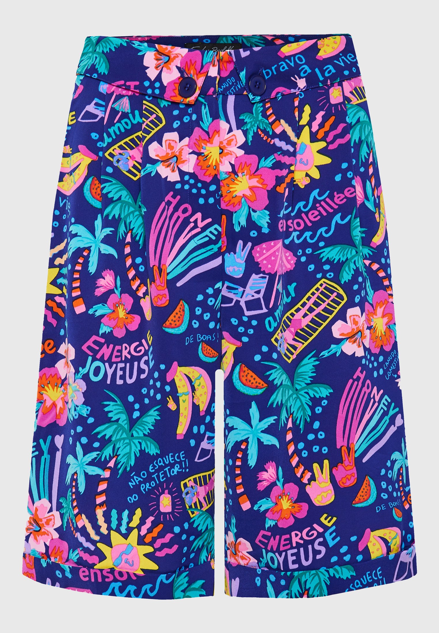 Women's Shorts Funky Buddha Blue