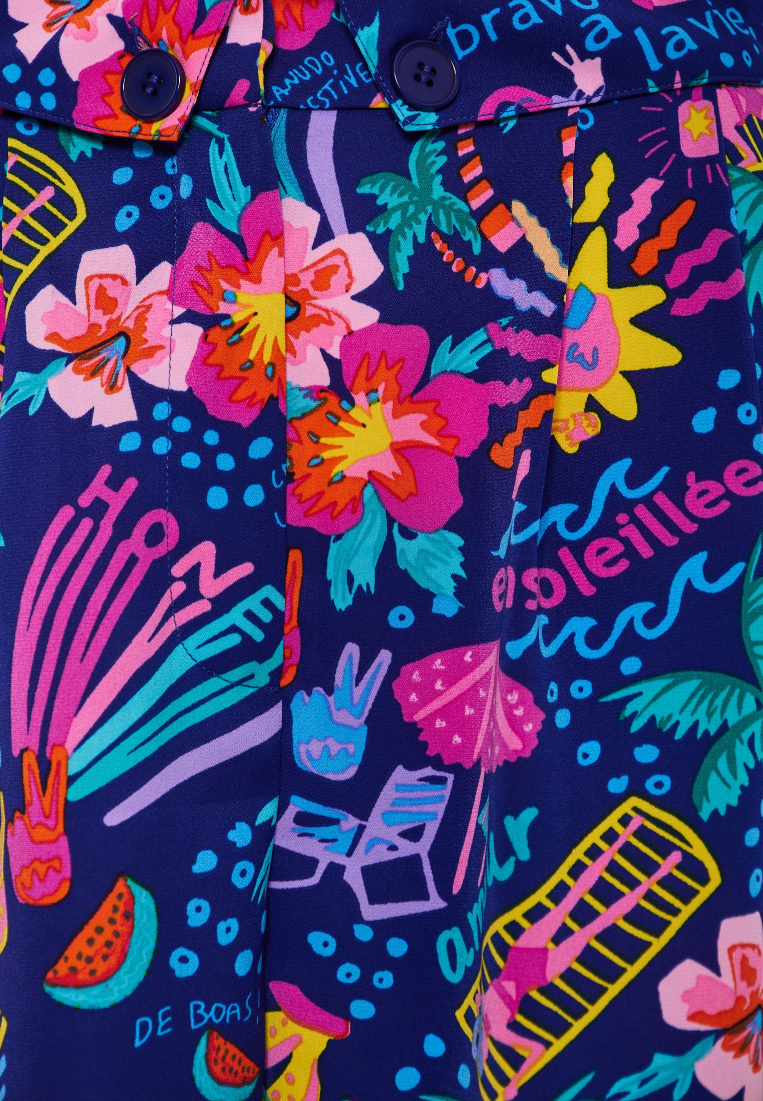 Women's Shorts Funky Buddha Blue