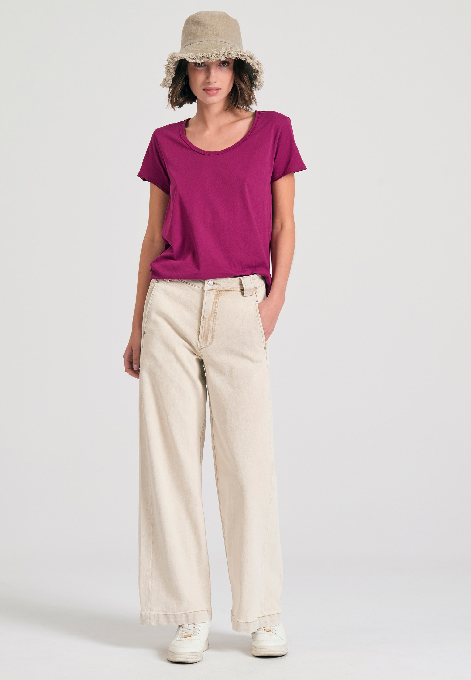 Women's T-Shirts Funky Buddha Purple