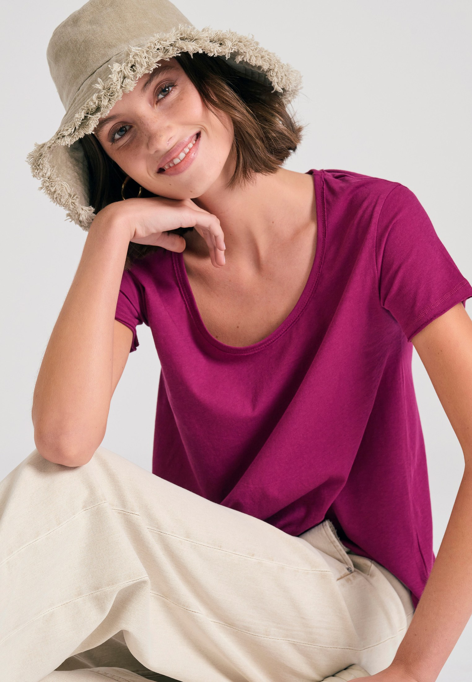 Women's T-Shirts Funky Buddha Purple