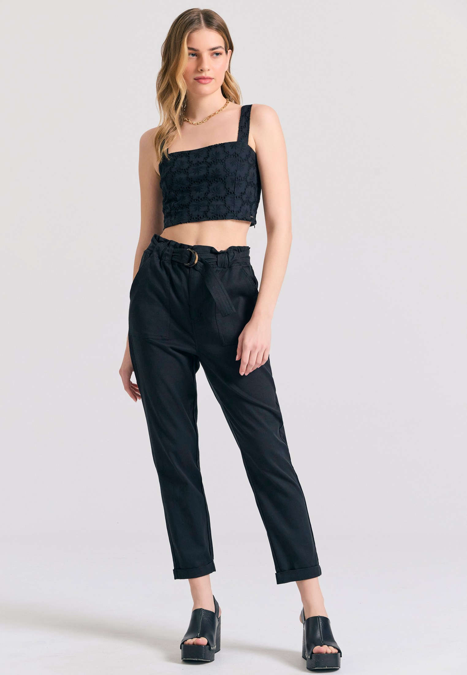 Women's Trousers Funky Buddha Black