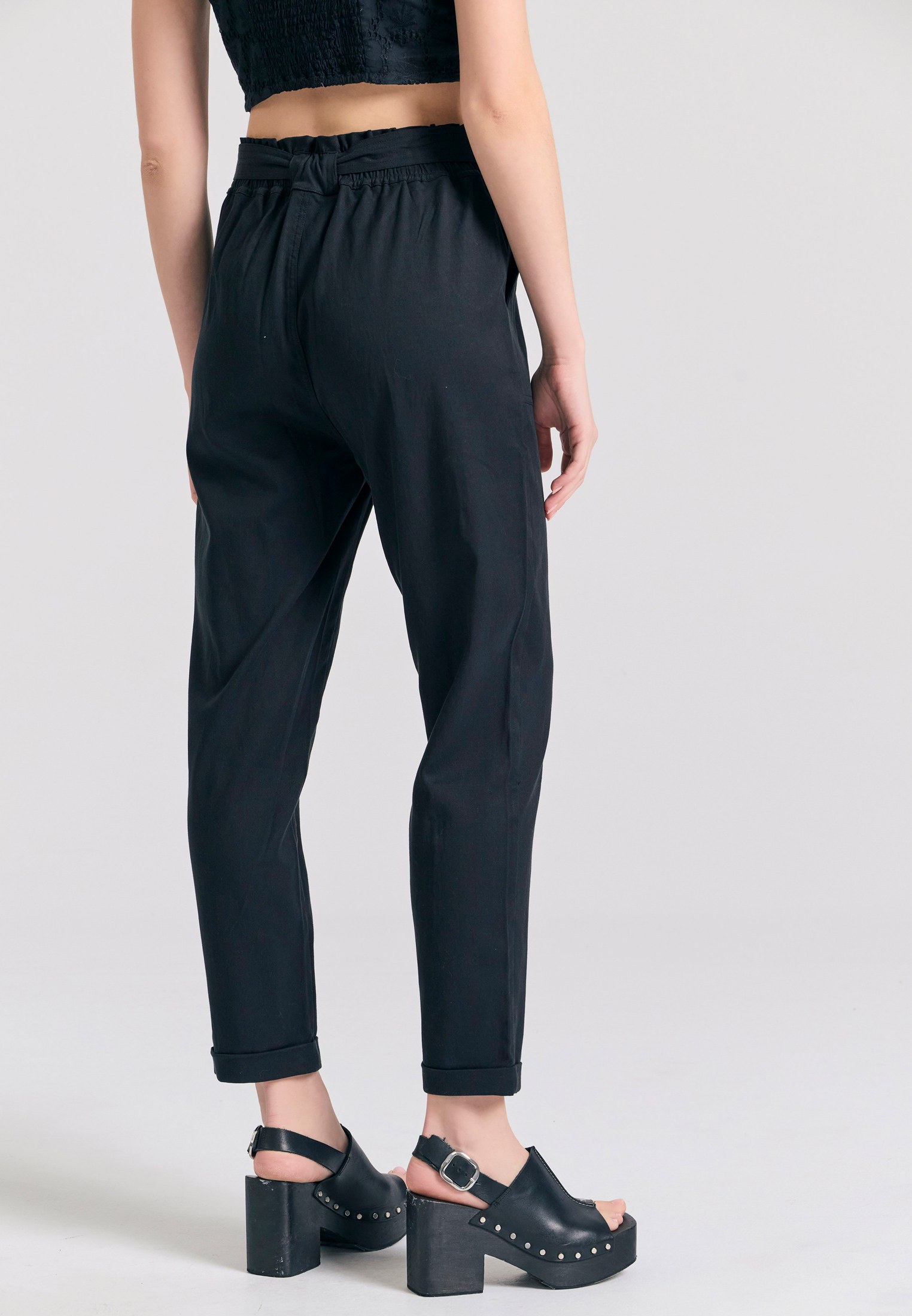 Women's Trousers Funky Buddha Black