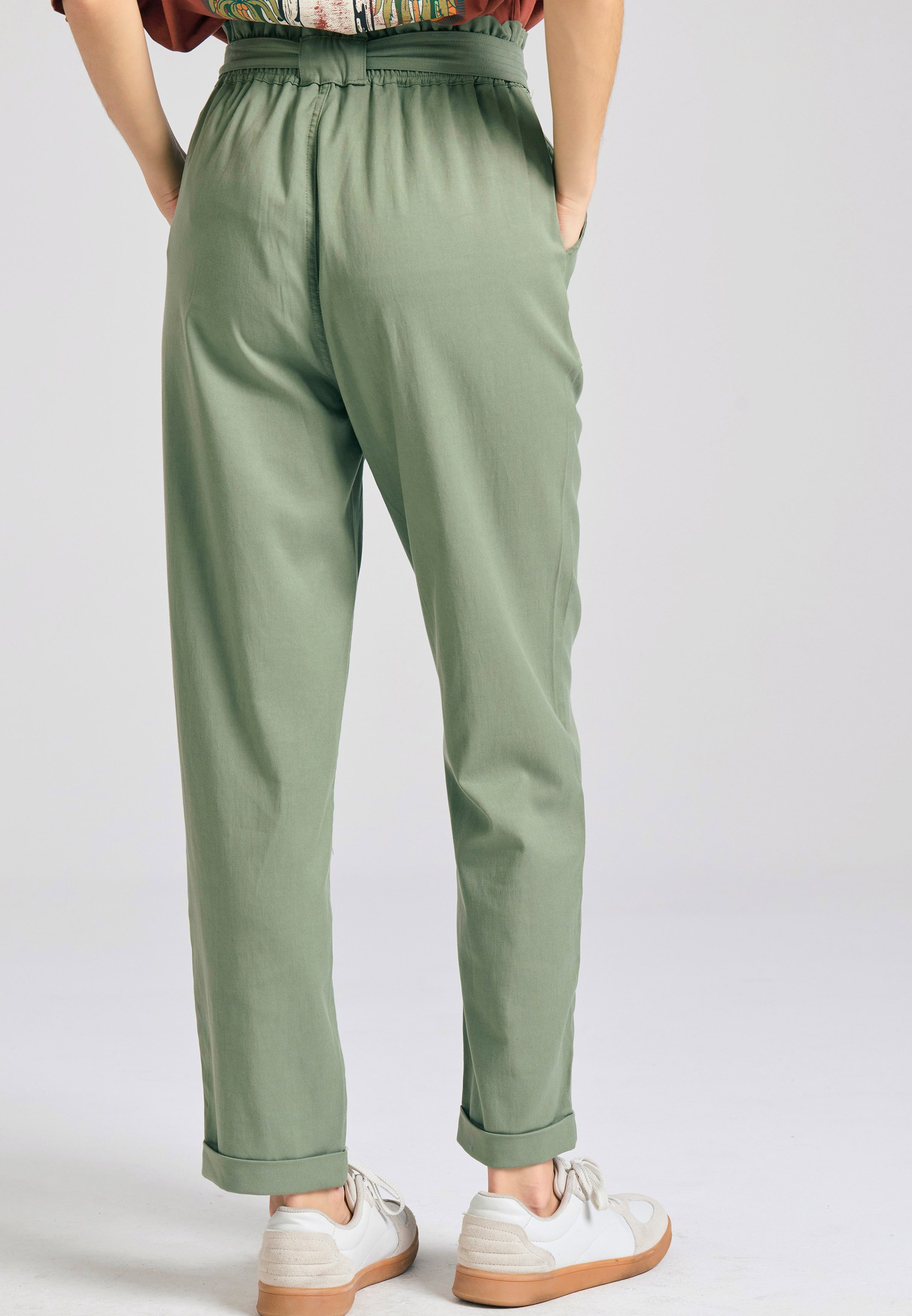 Women's Trousers Funky Buddha Green