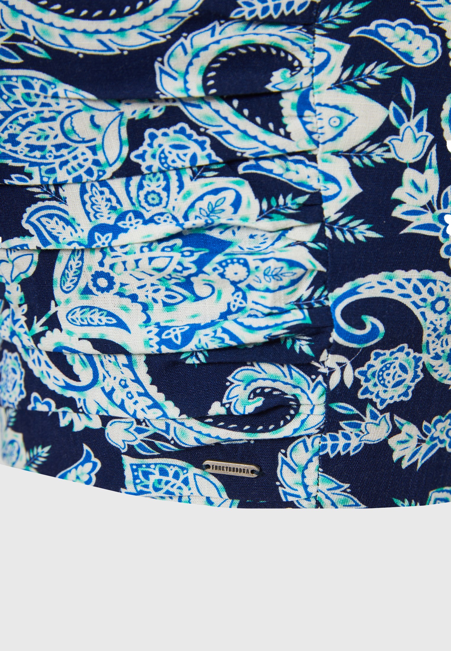 Εμπριμέ cropped τοπ από βισκόζη