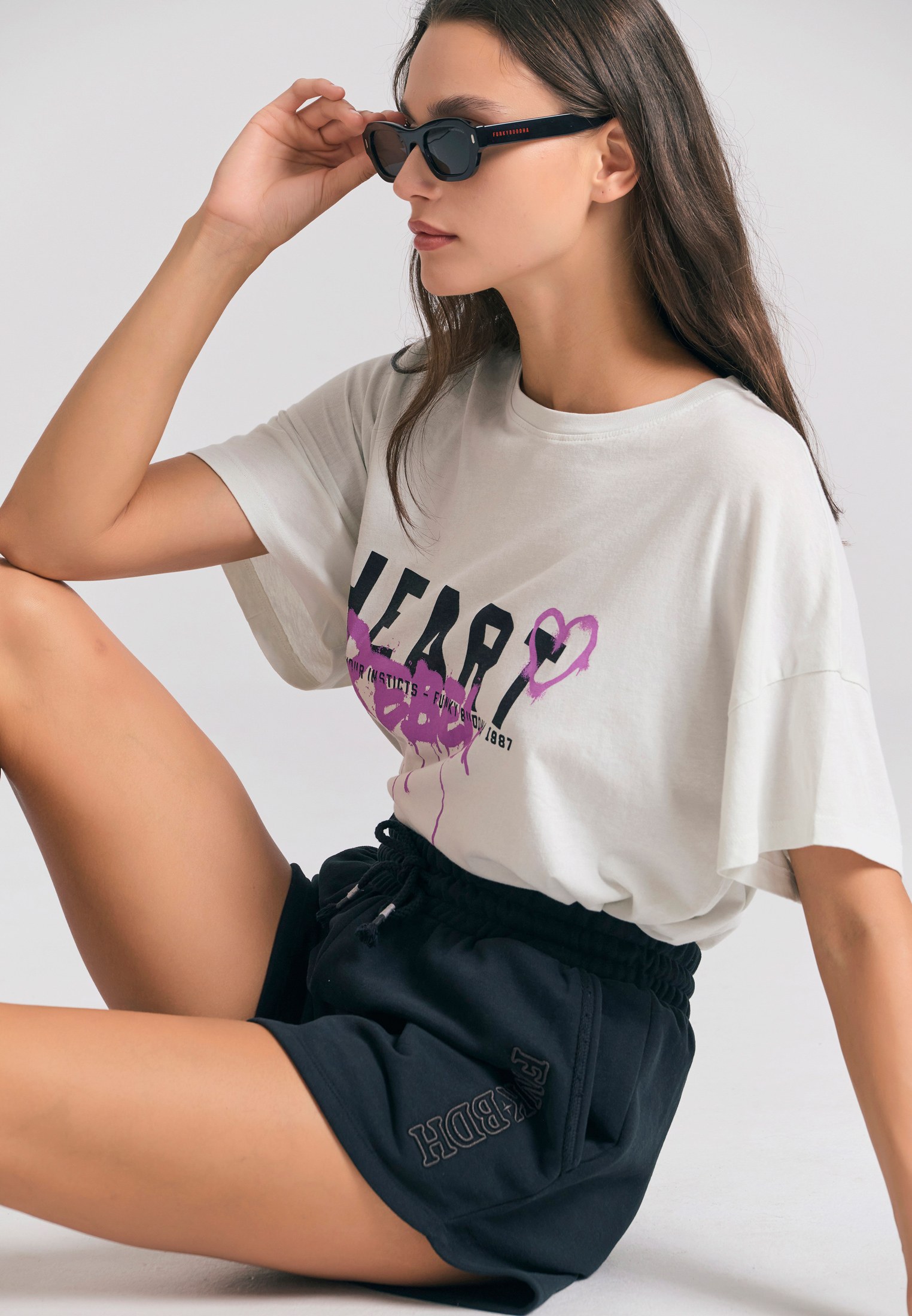 Women's Shorts Funky Buddha Black