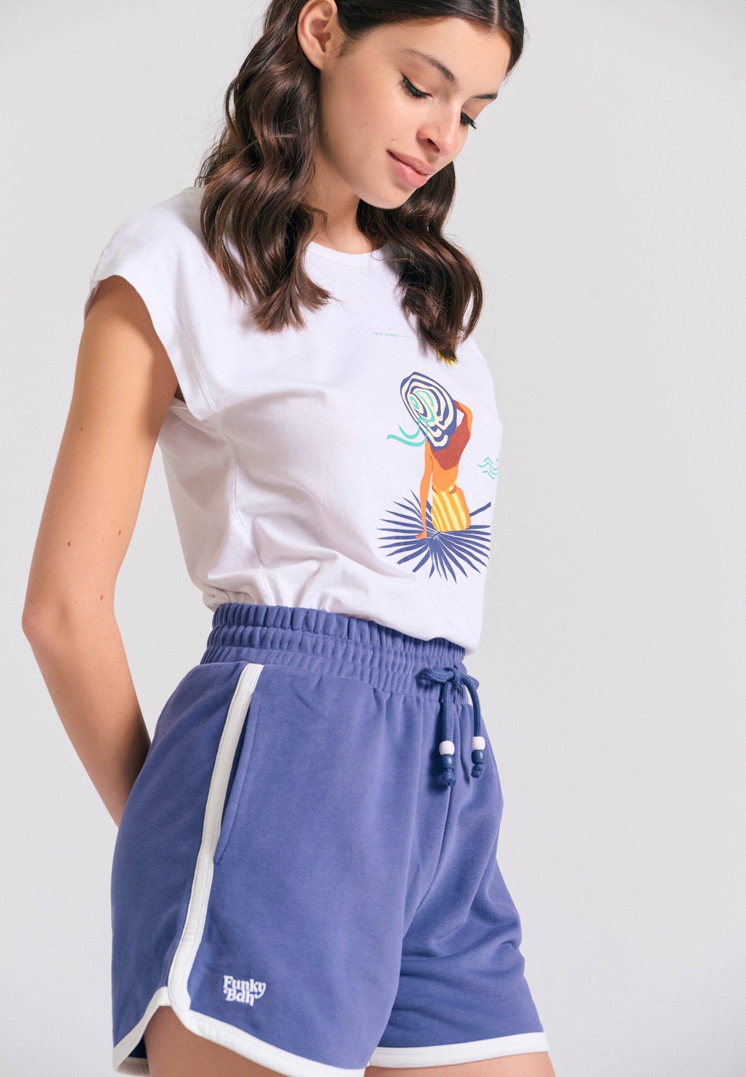 Women's Shorts Funky Buddha Blue