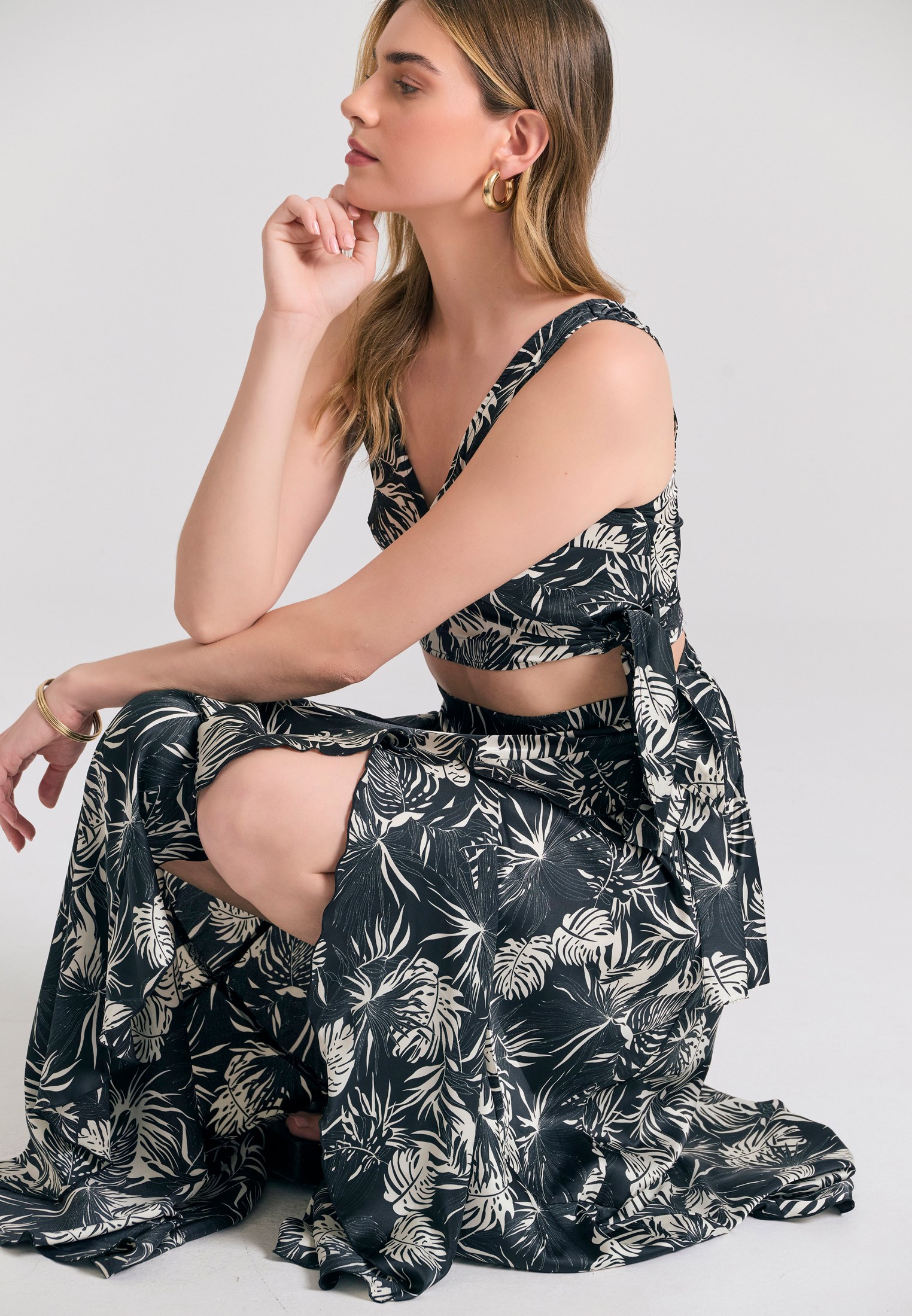 Women's Midi Skirts Funky Buddha Black