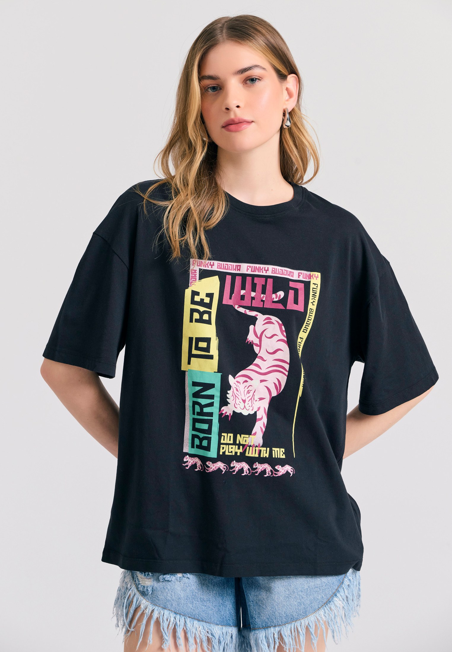 Women's Shirts Funky Buddha Black