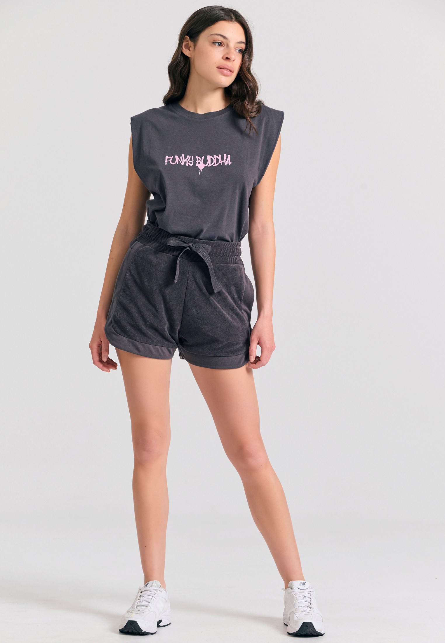 Women's Shorts Funky Buddha Gray