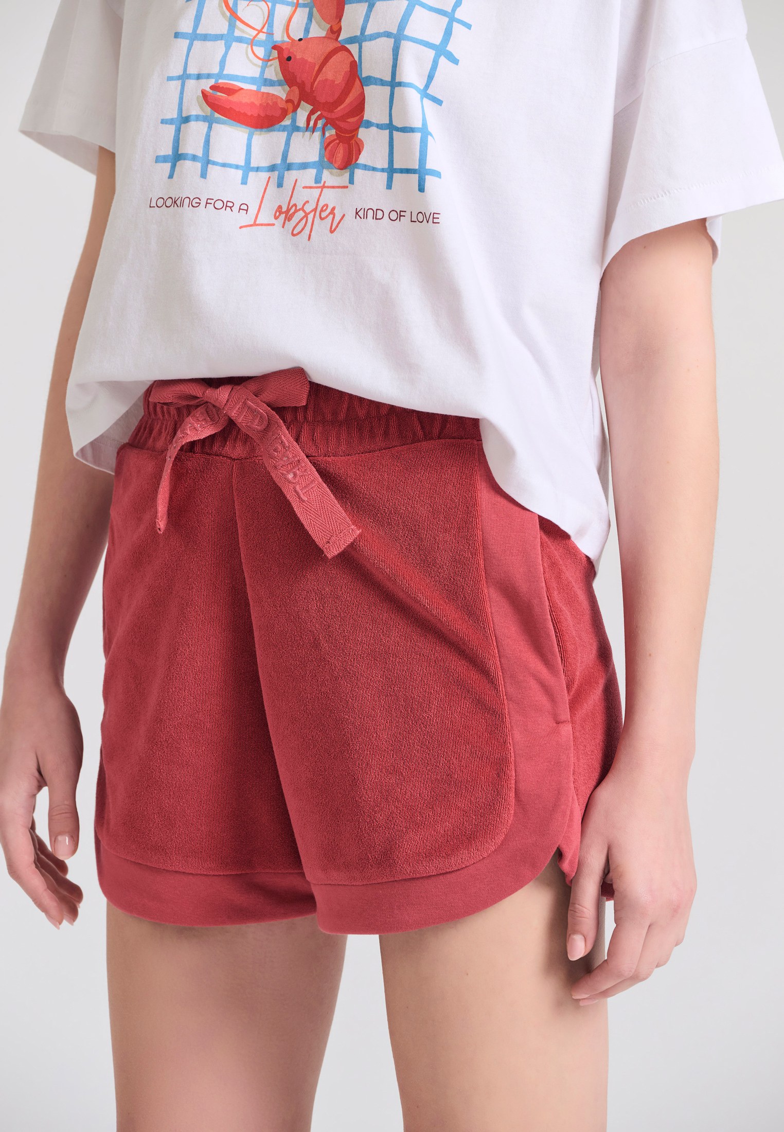 Women's Shorts Funky Buddha Red
