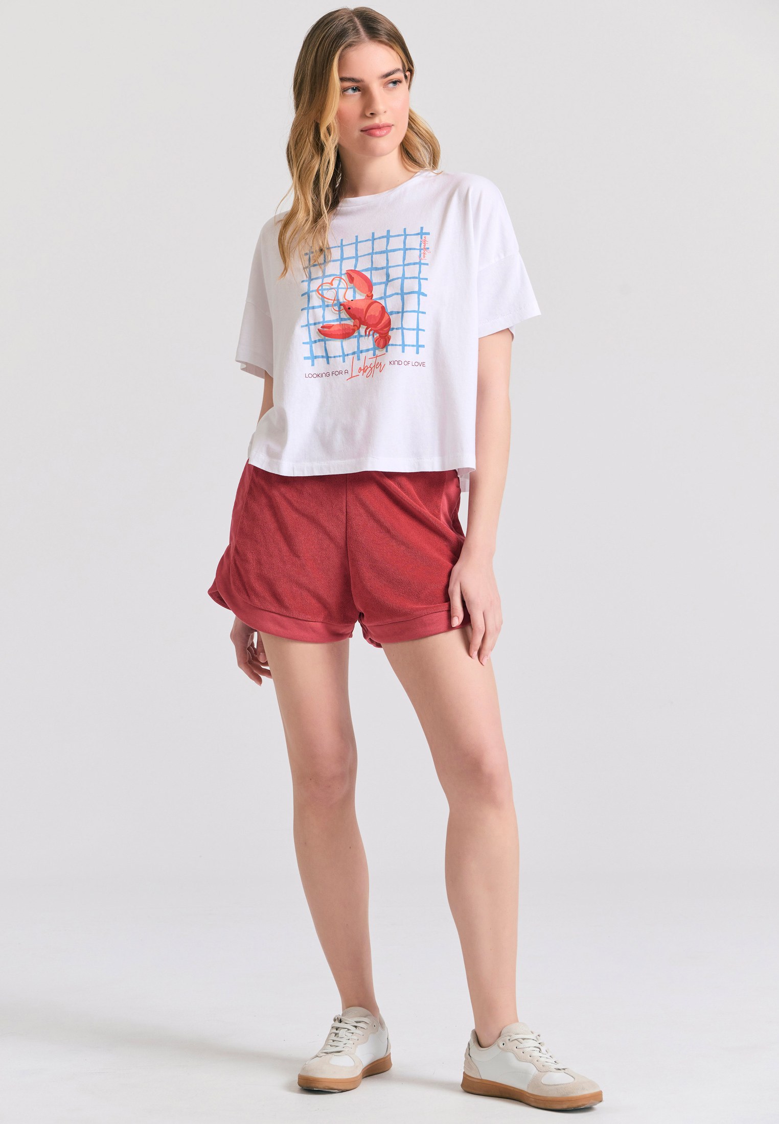 Women's Shorts Funky Buddha Red