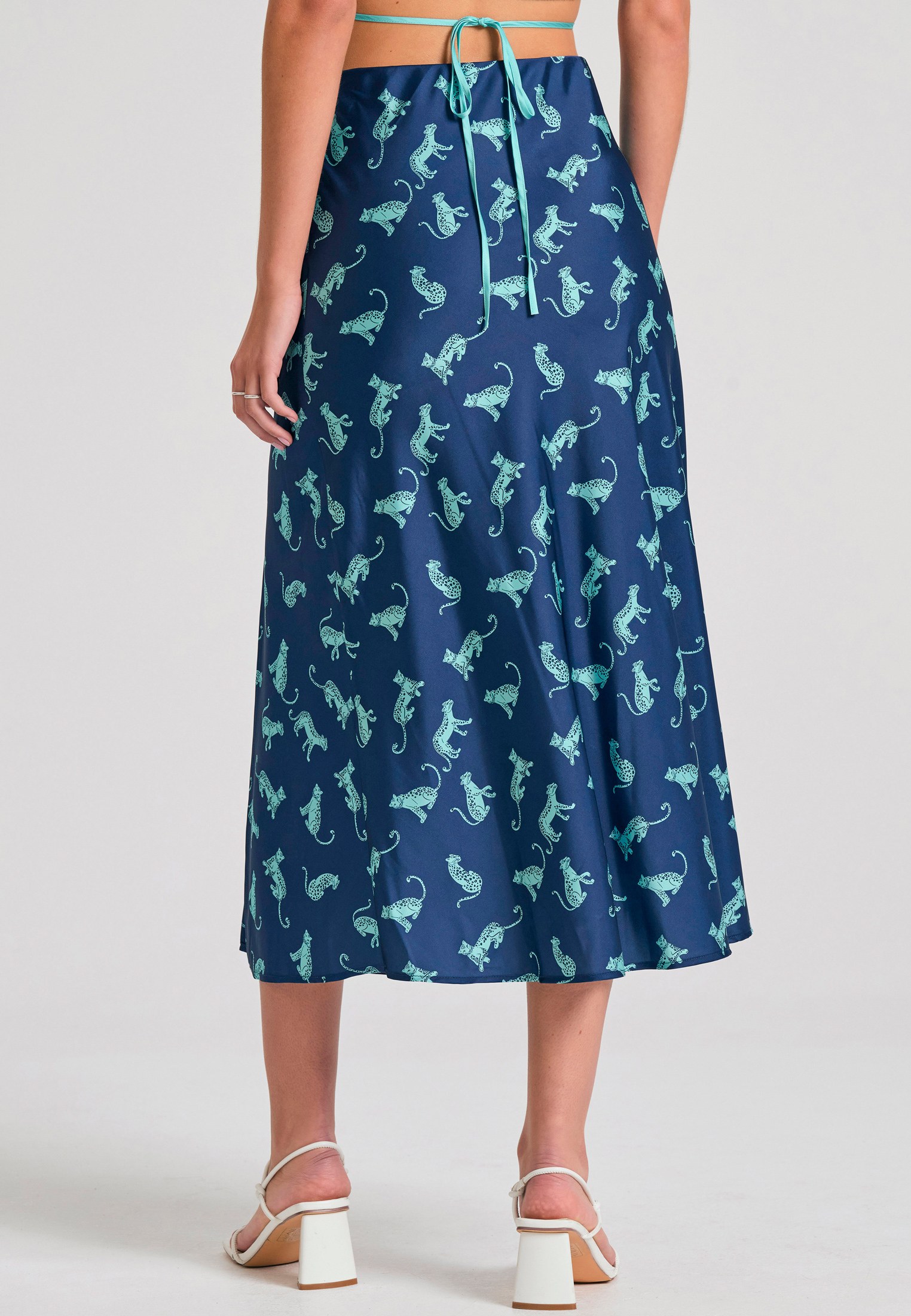 Women's Midi Skirts Funky Buddha Blue