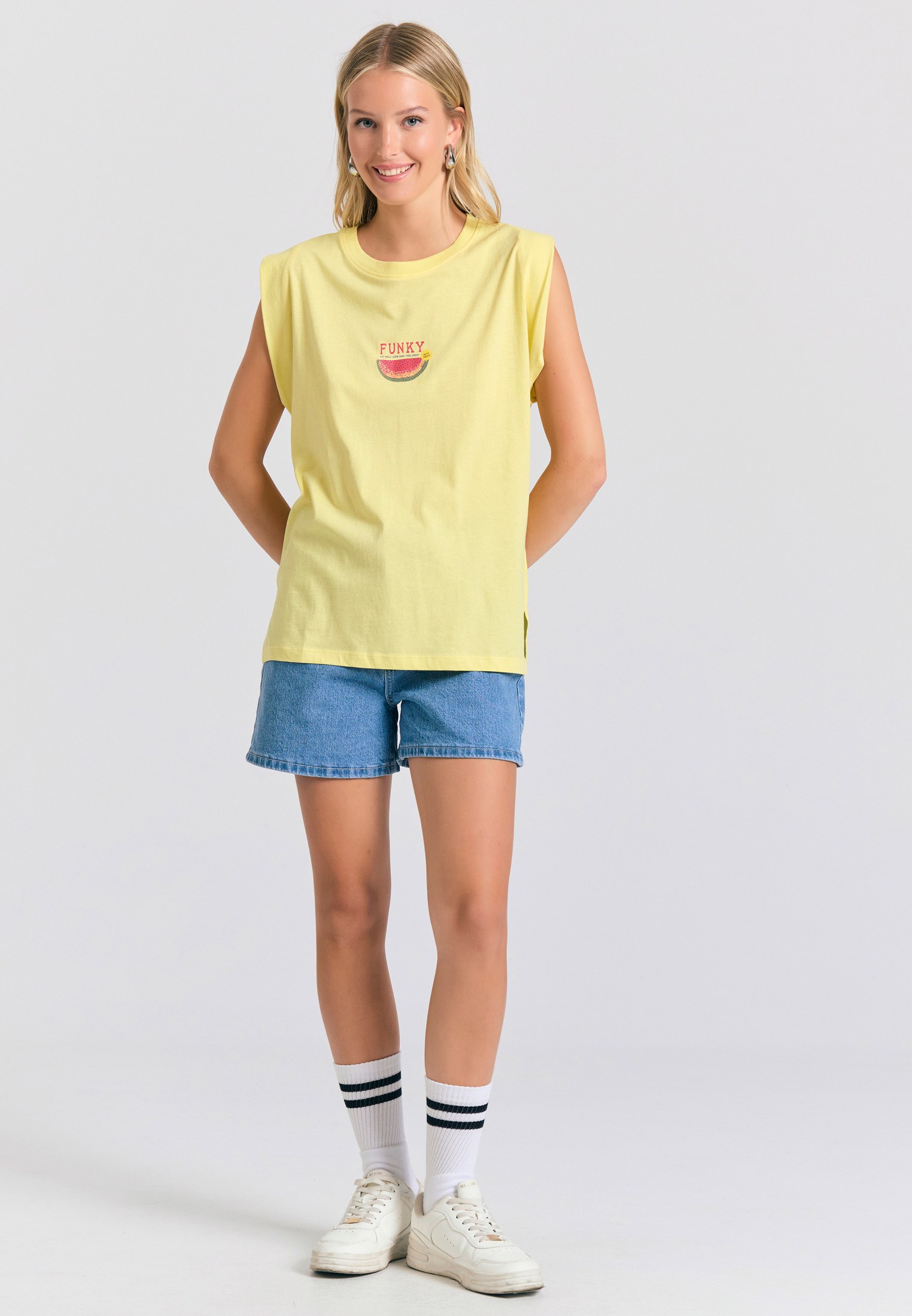 Women's Shirts Funky Buddha Yellow