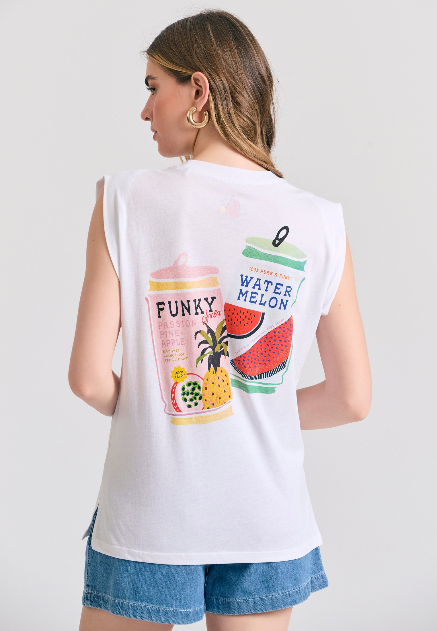 Women's T-Shirts Funky Buddha White