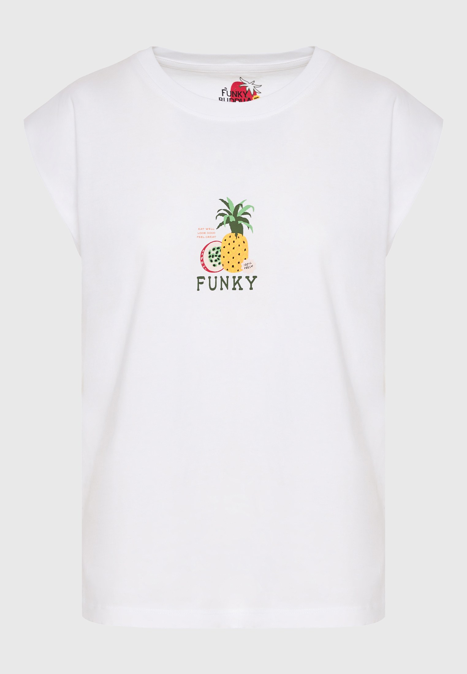 Women's T-Shirts Funky Buddha White