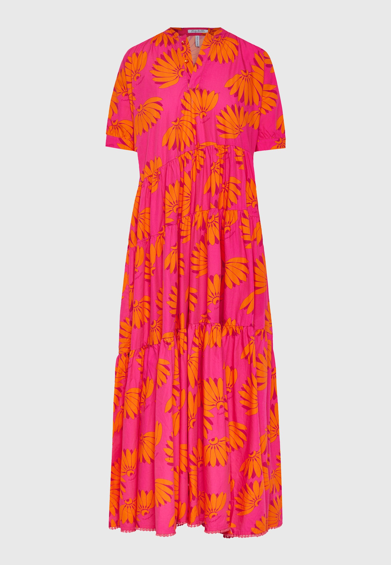 Loose fit μίντι φόρεμα με exotic τύπωμα φωτογραφία