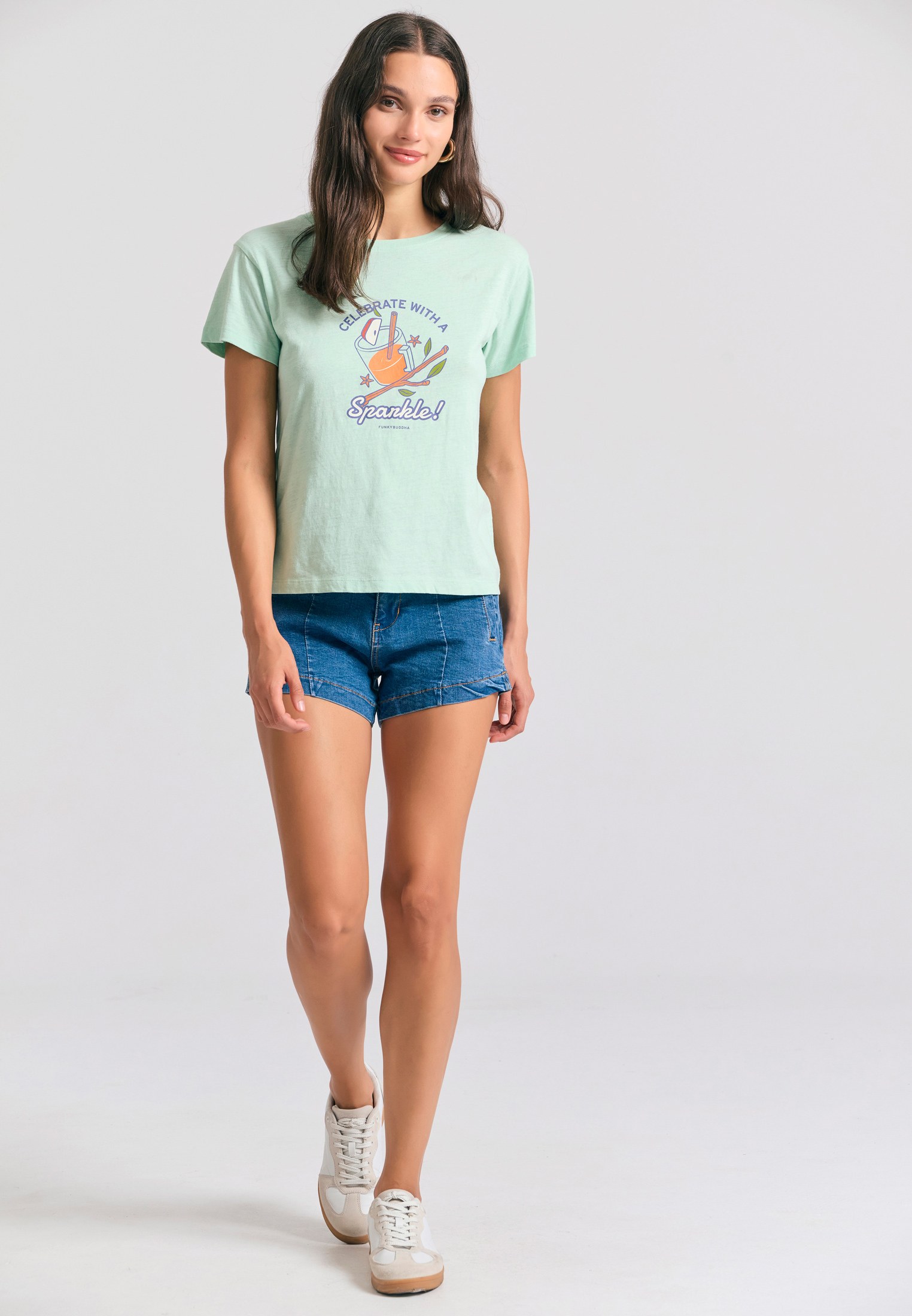 Women's Shirts Funky Buddha Green