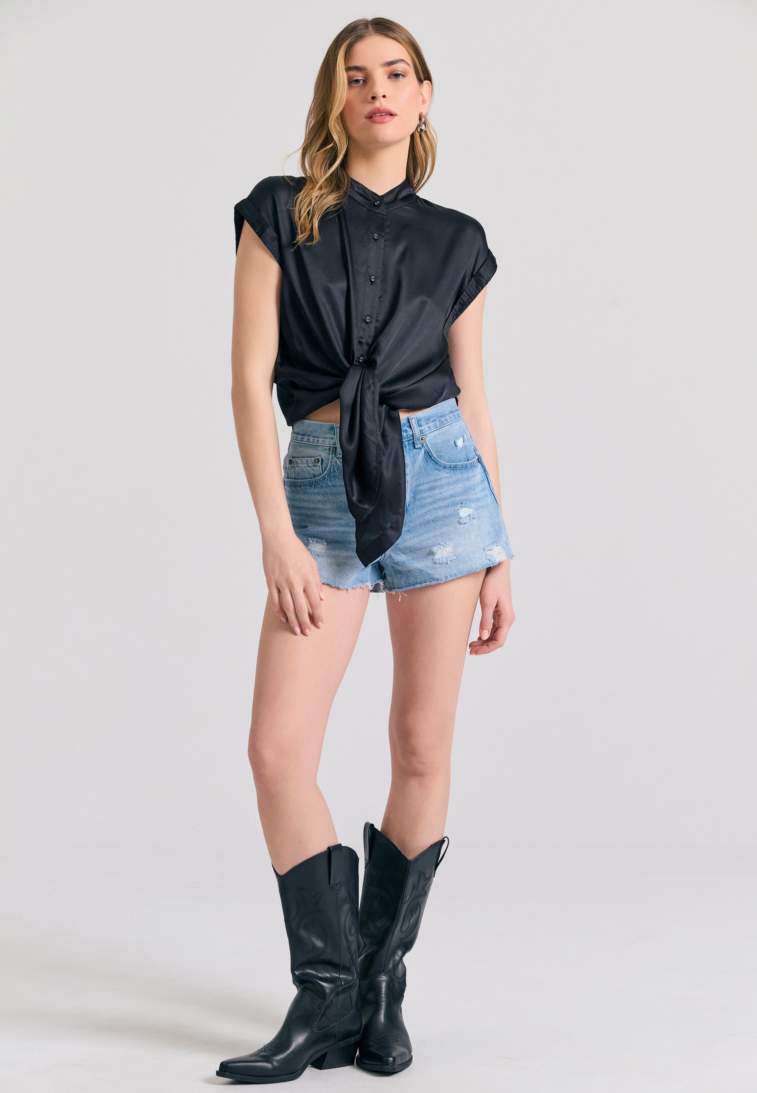 Women's Shirts Funky Buddha Black