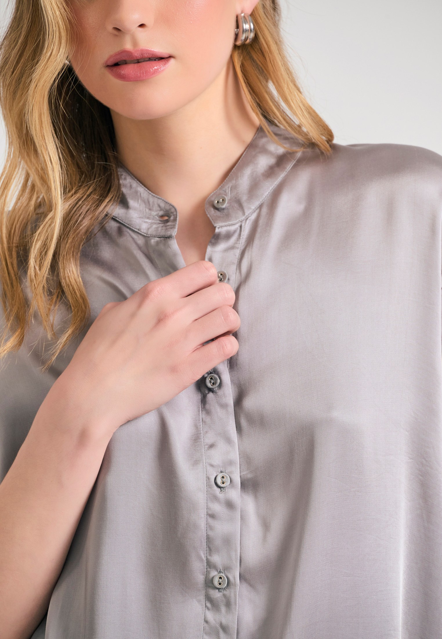 Women's Shirts Funky Buddha Gray