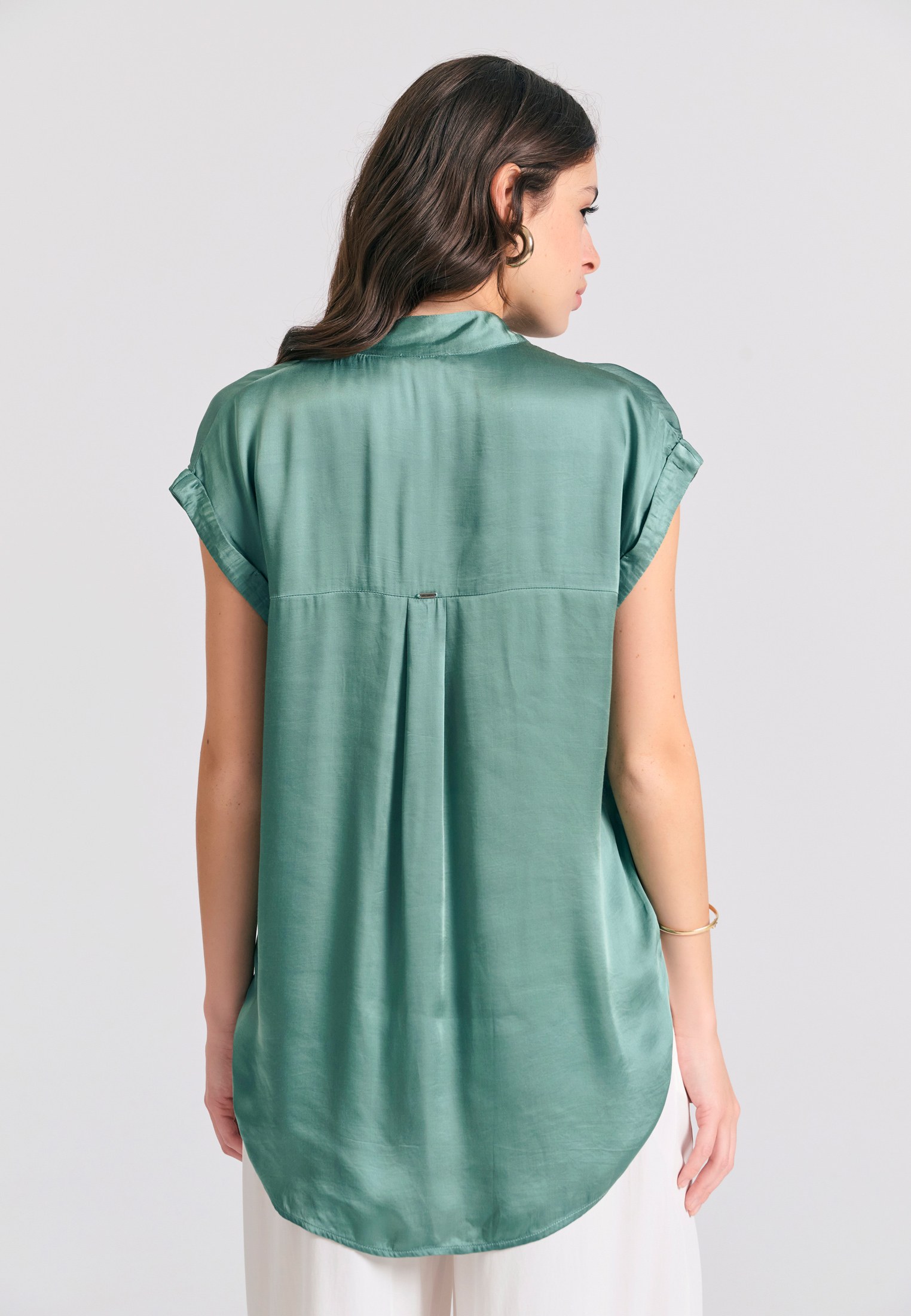 Women's Shirts Funky Buddha Green