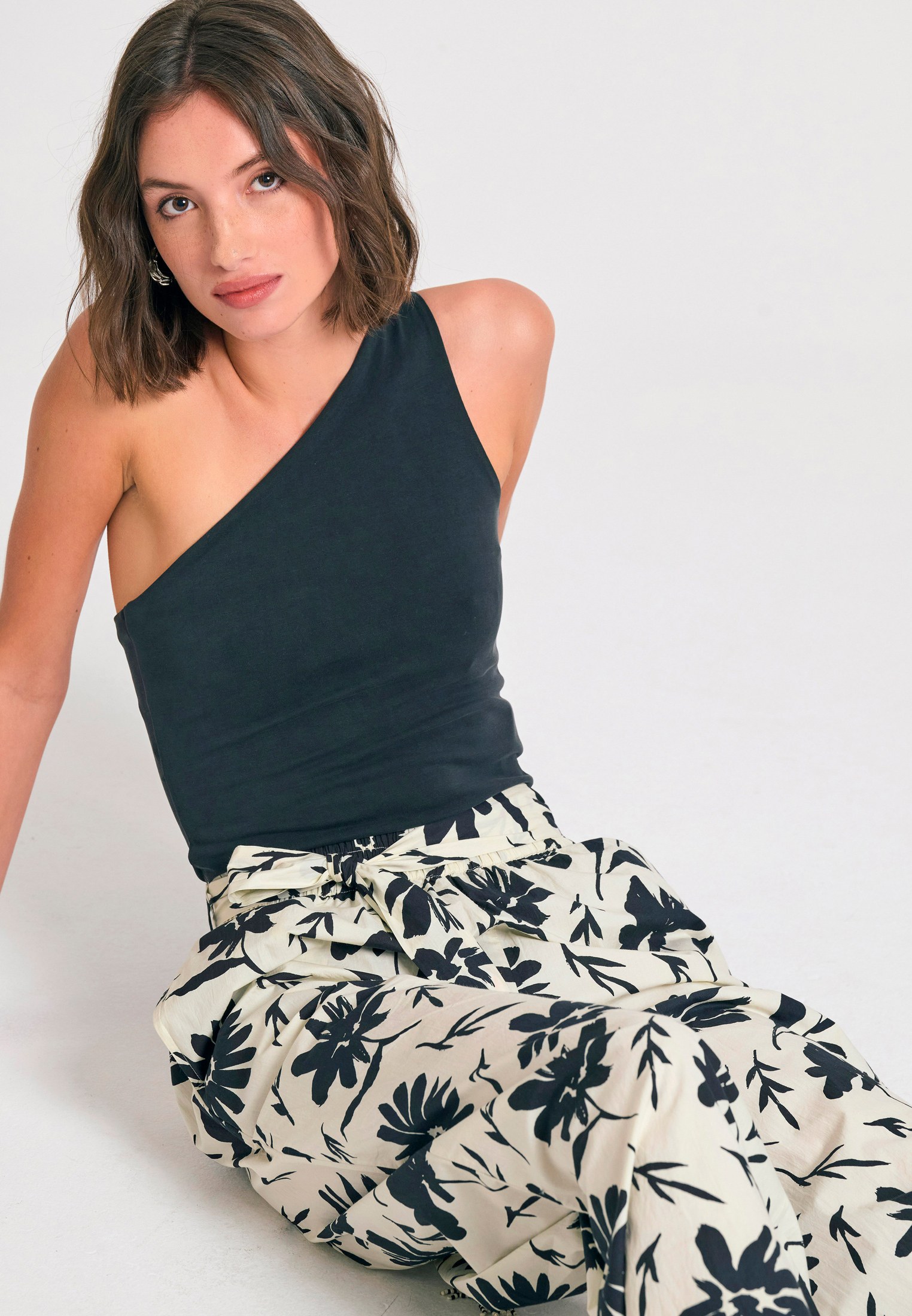 Women's Trousers Funky Buddha White