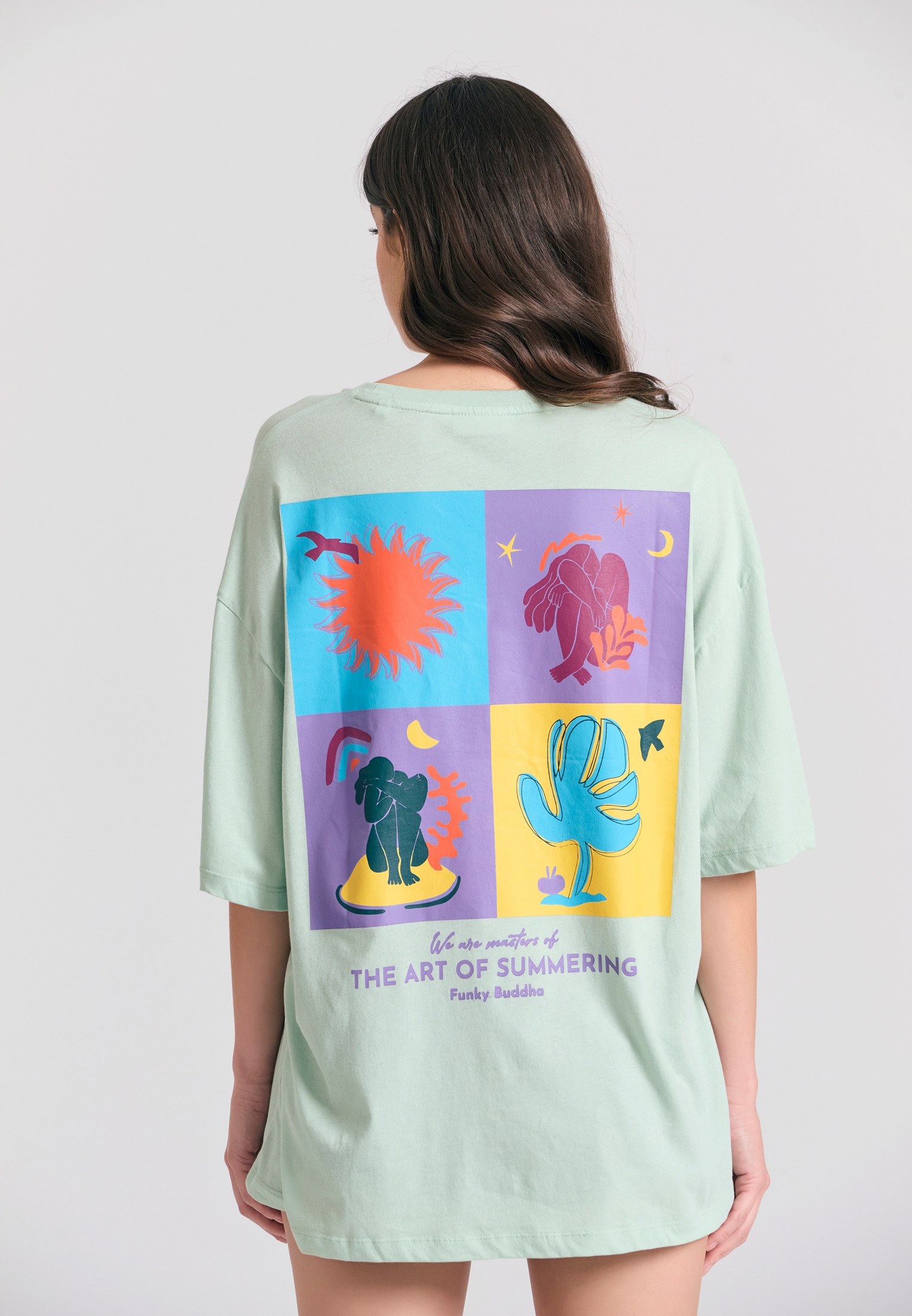 Women's Shirts Funky Buddha Green