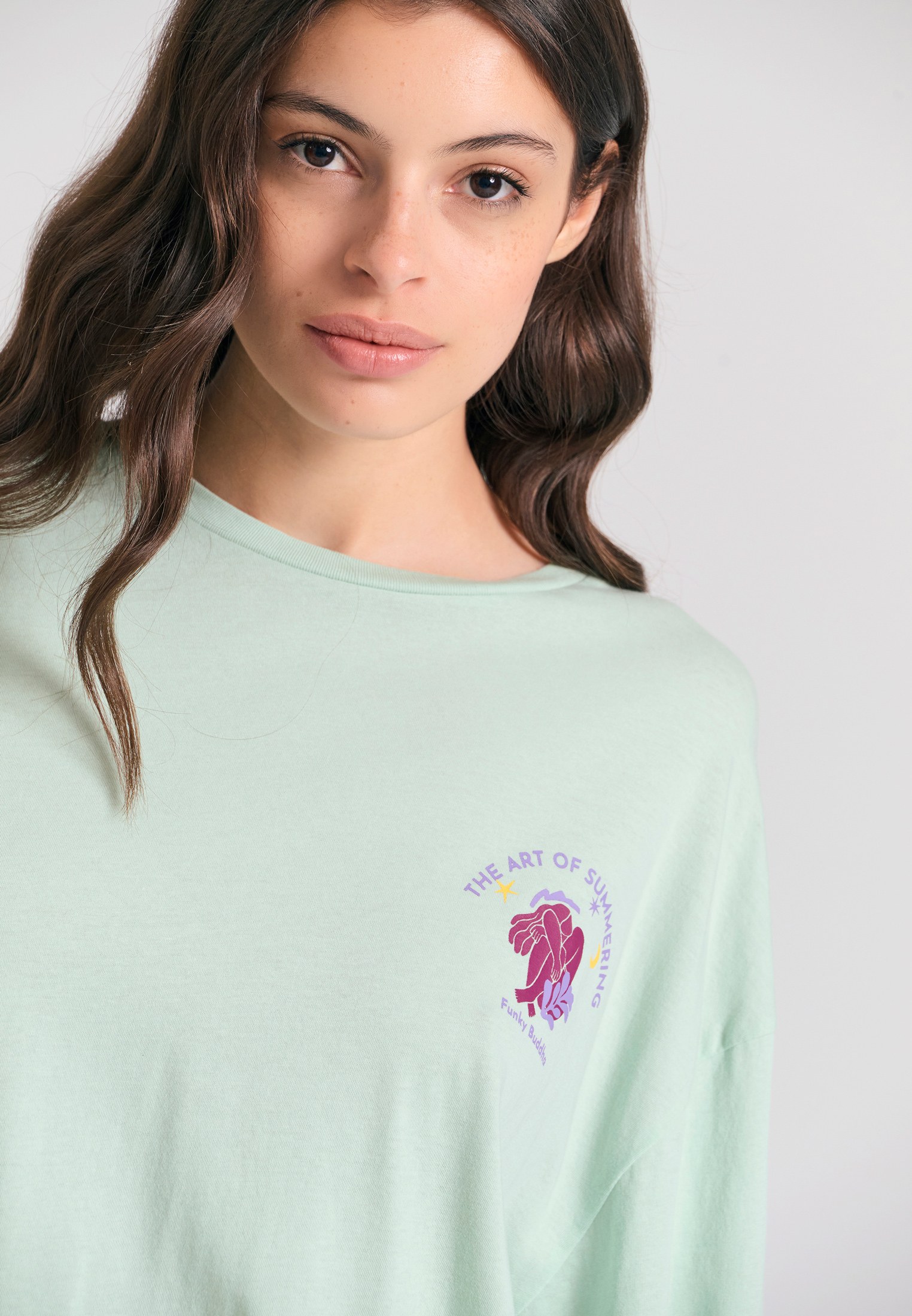 Women's Shirts Funky Buddha Green