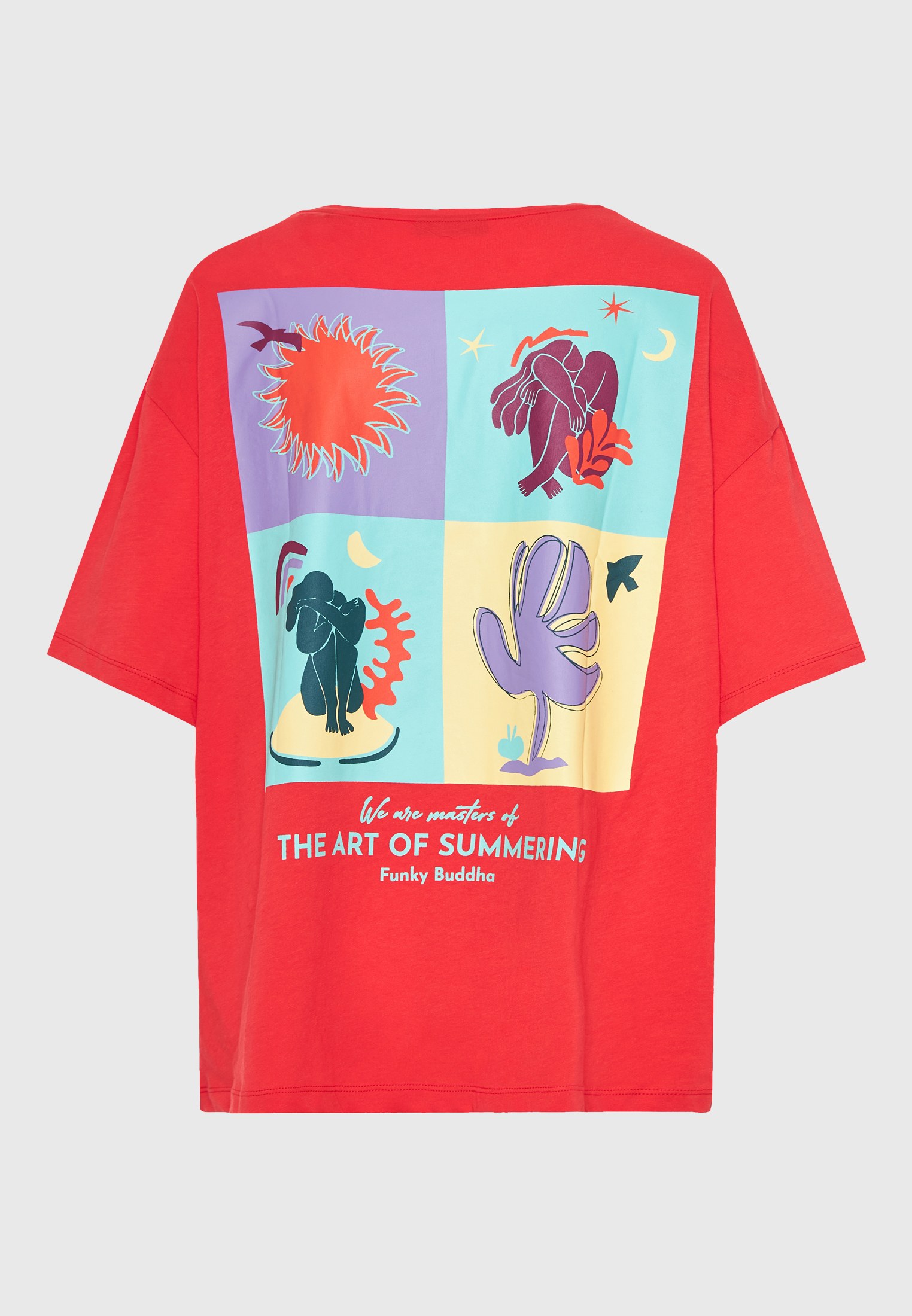 Loose fit t-shirt με photographic τύπωμα στην πλάτη