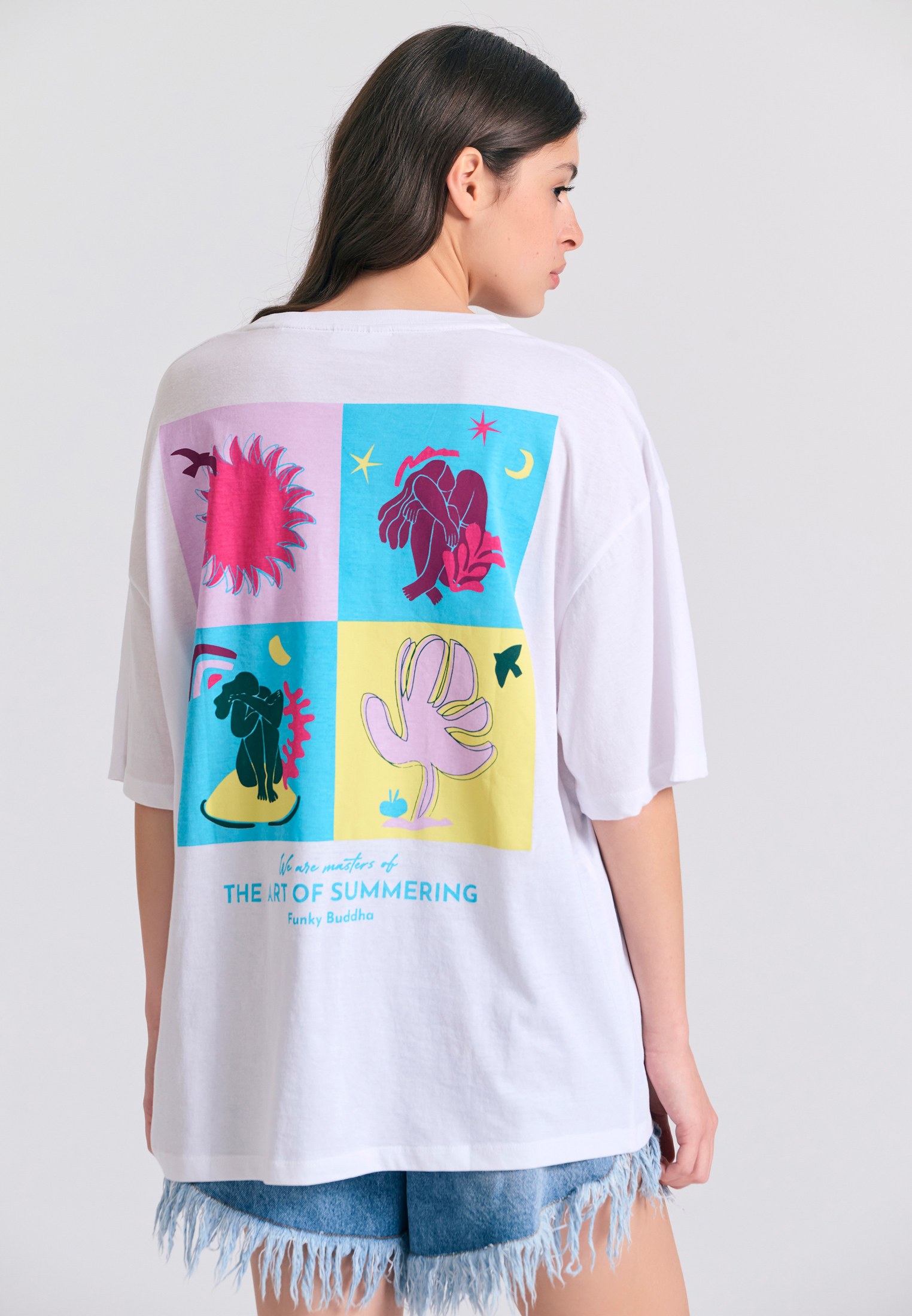 Women's Shirts Funky Buddha White