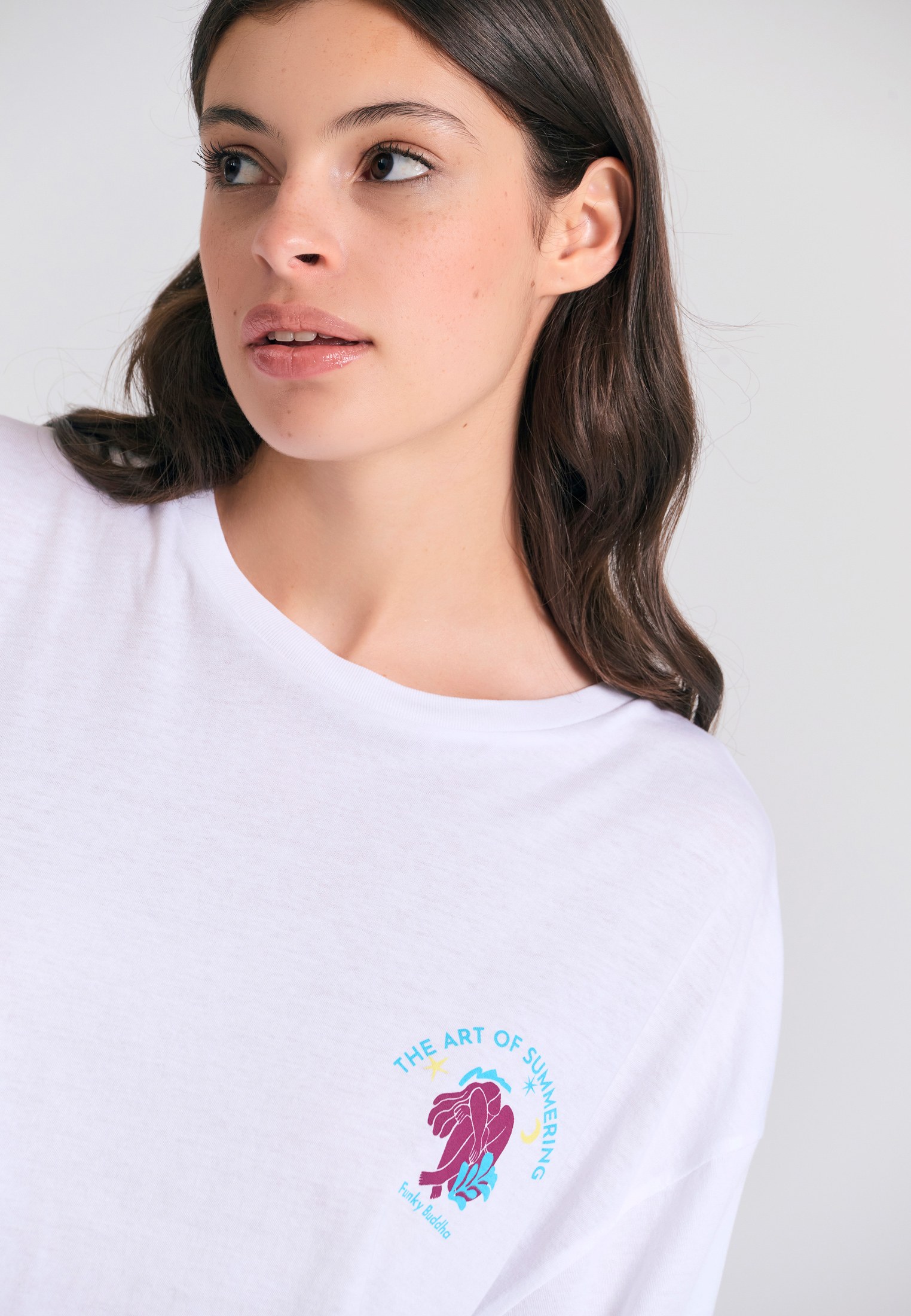 Women's Shirts Funky Buddha White