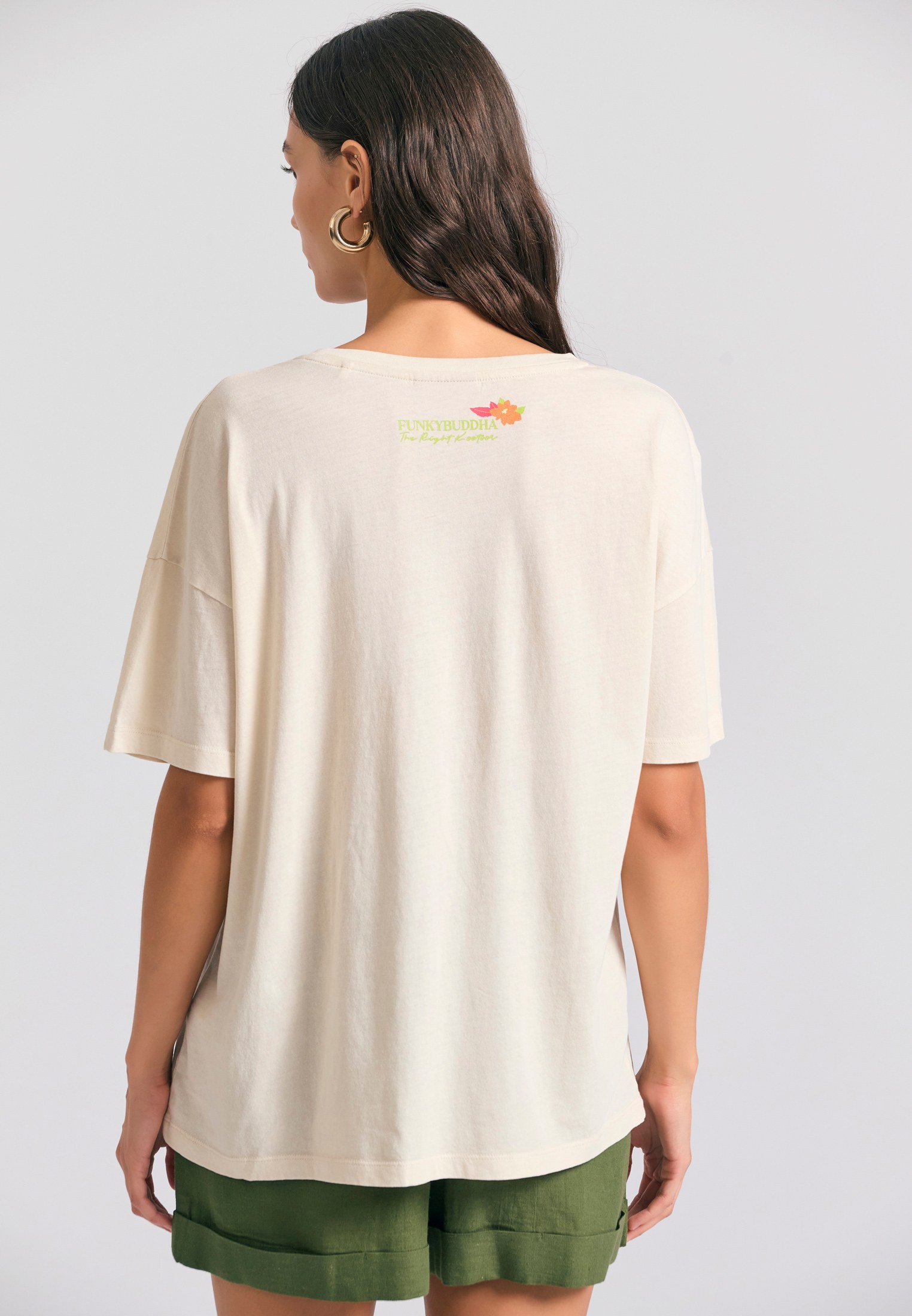 Women's Shirts Funky Buddha White