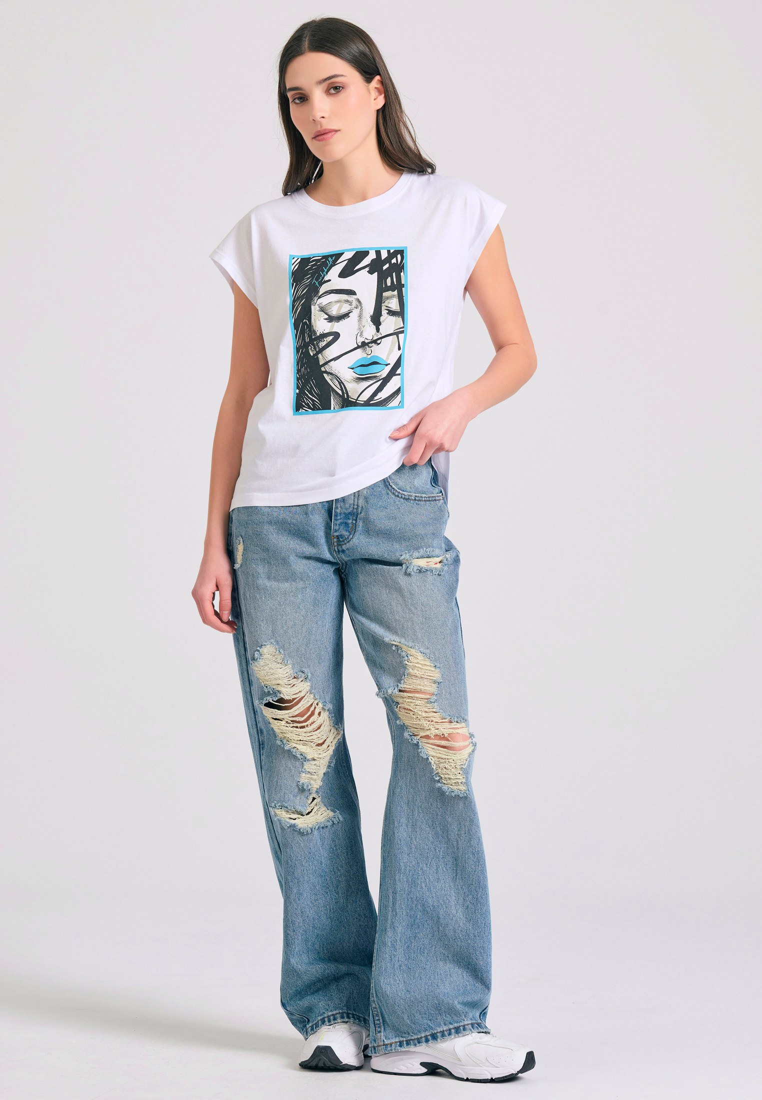 Women's Shirts Funky Buddha White