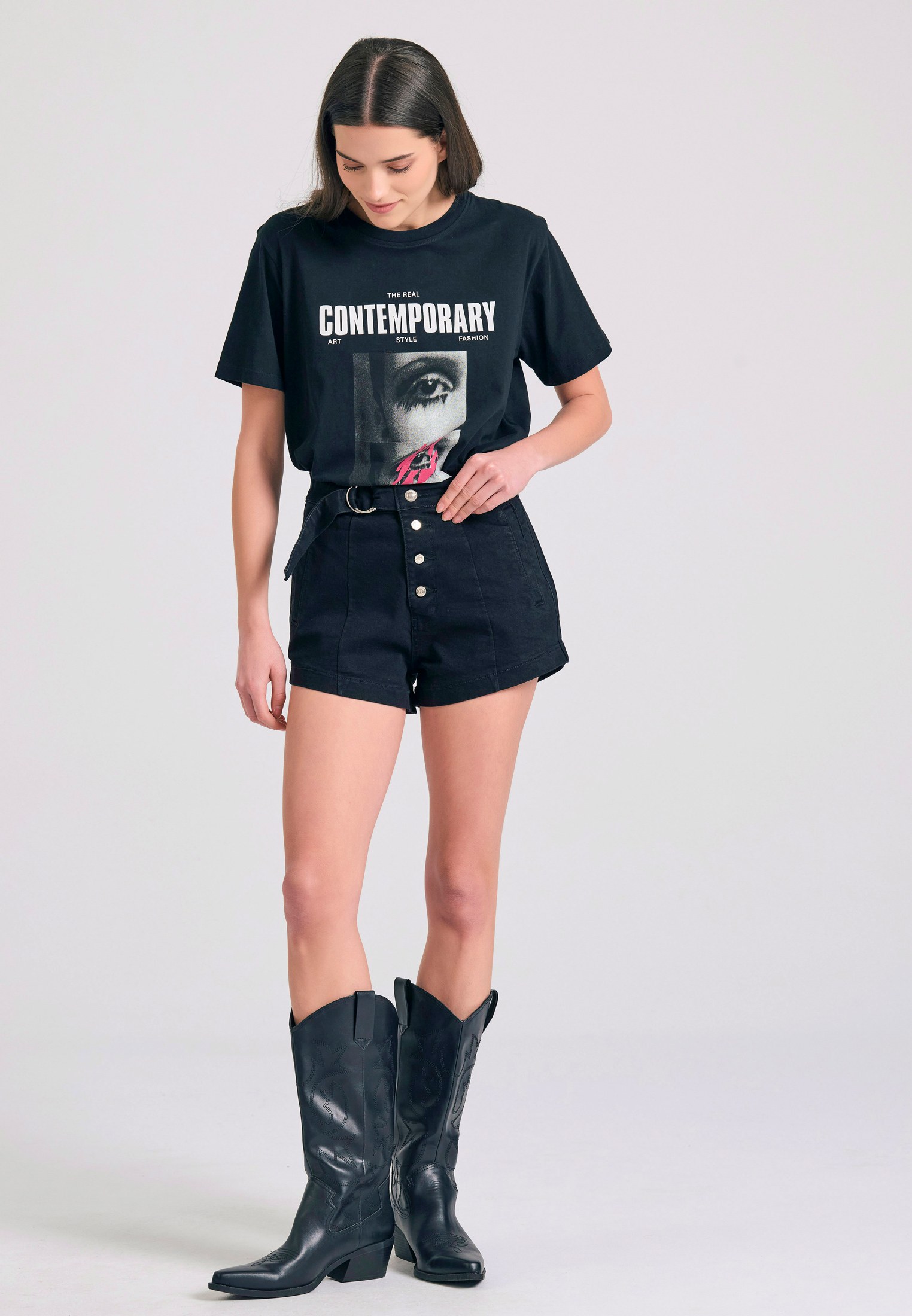 Women's Shirts Funky Buddha Black