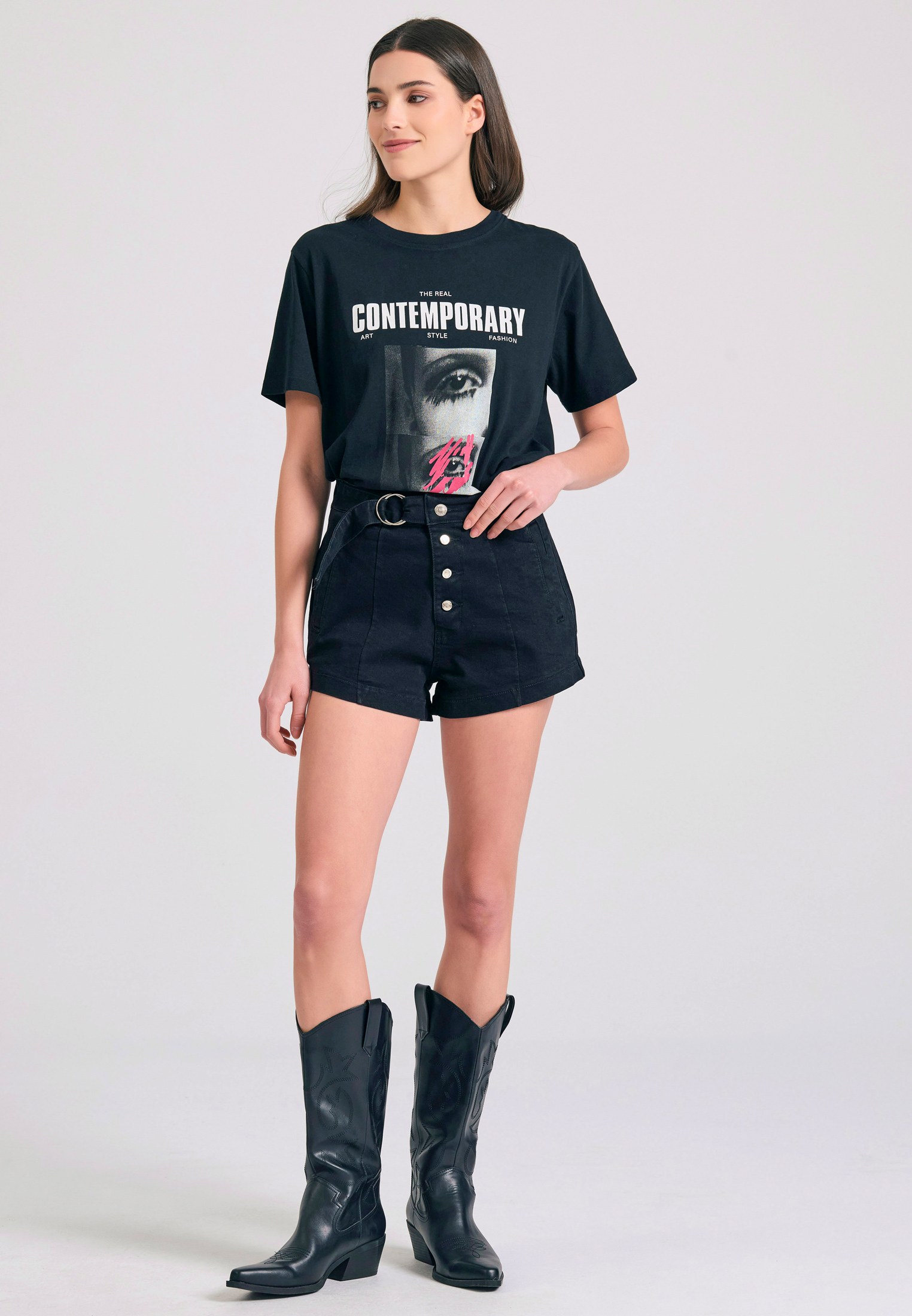 Women's Shirts Funky Buddha Black